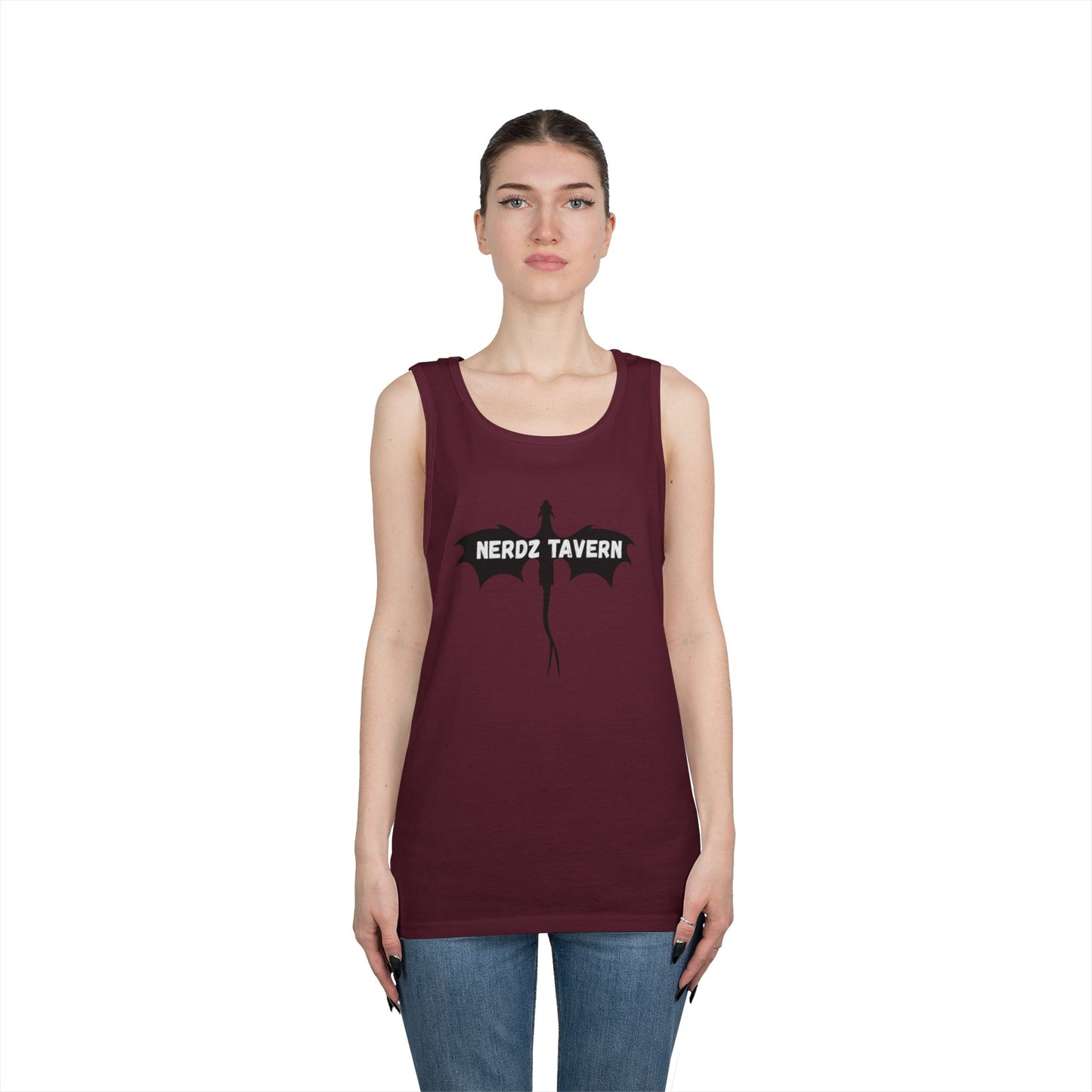 Nerdz Tavern & Toxic Rocket Unisex Heavy Cotton Tank Top - Perfect for Gamers & Comic Con Fans