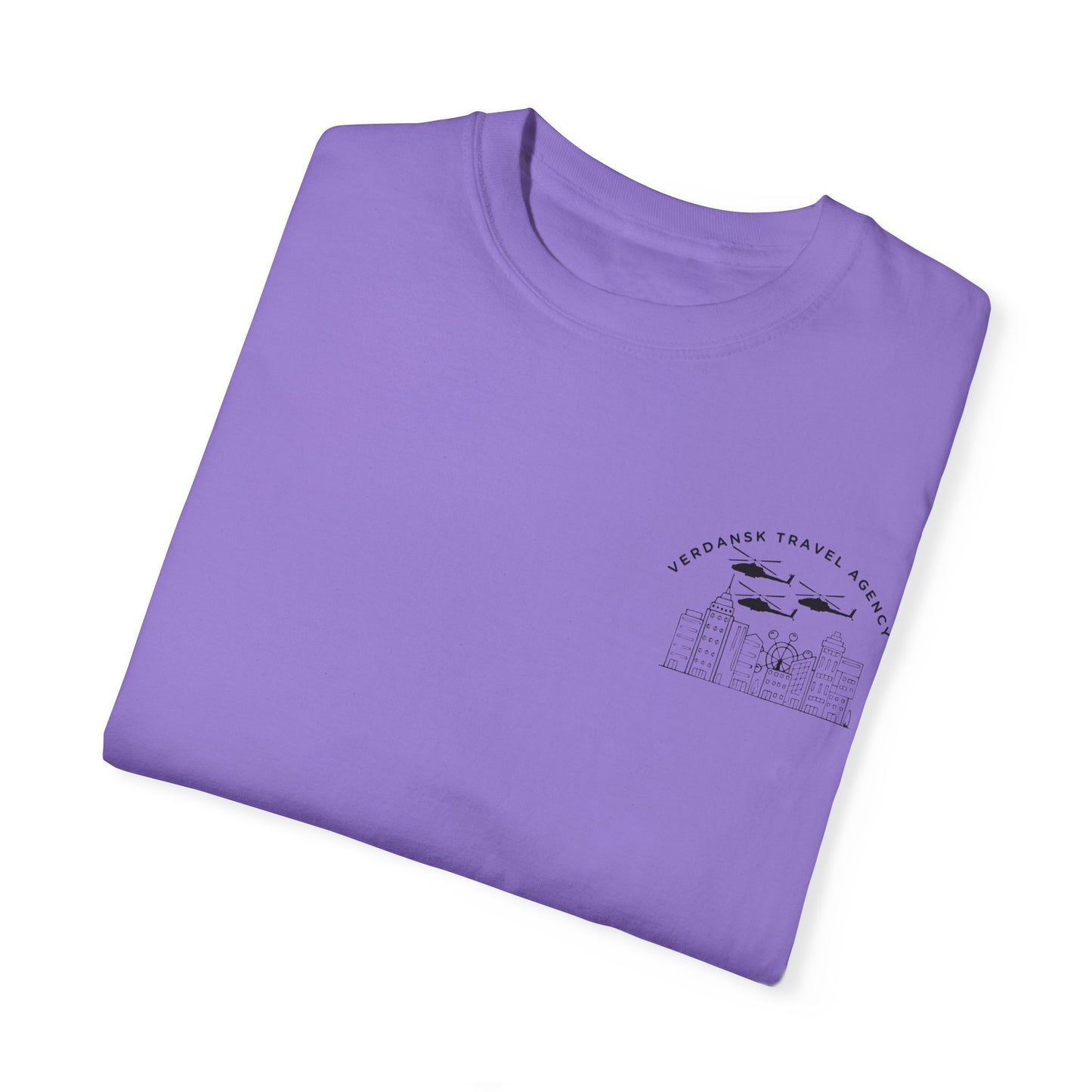 Unisex Garment-Dyed T-Shirt - Visit Downtown Verdansk Graphic Tee