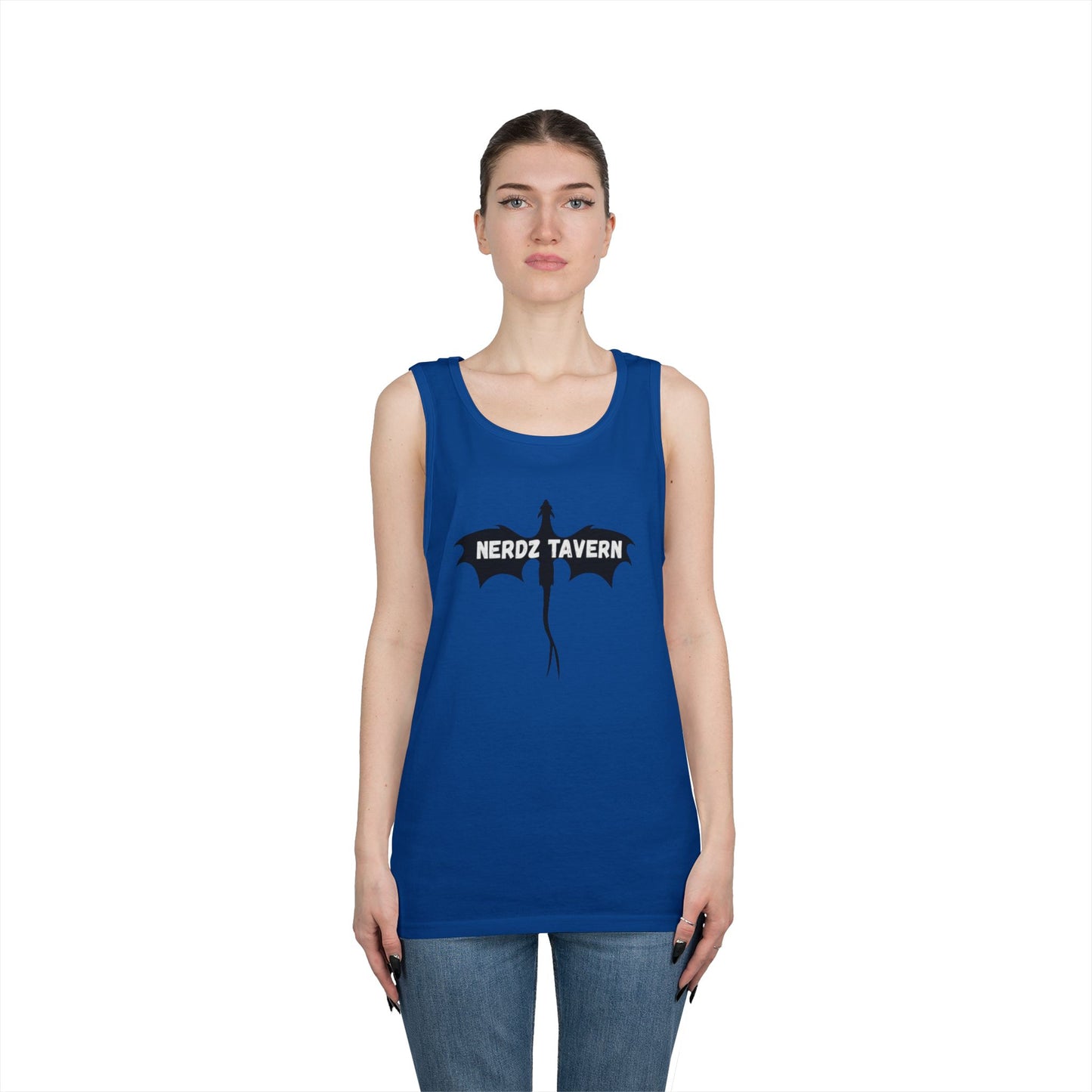 Nerdz Tavern & Toxic Rocket Unisex Heavy Cotton Tank Top - Perfect for Gamers & Comic Con Fans