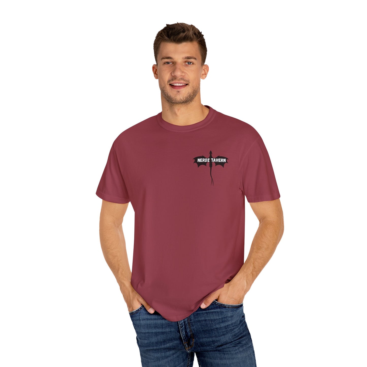 Nerd's Tavern Unisex Garment-Dyed T-Shirt - Casual Style for Gamers