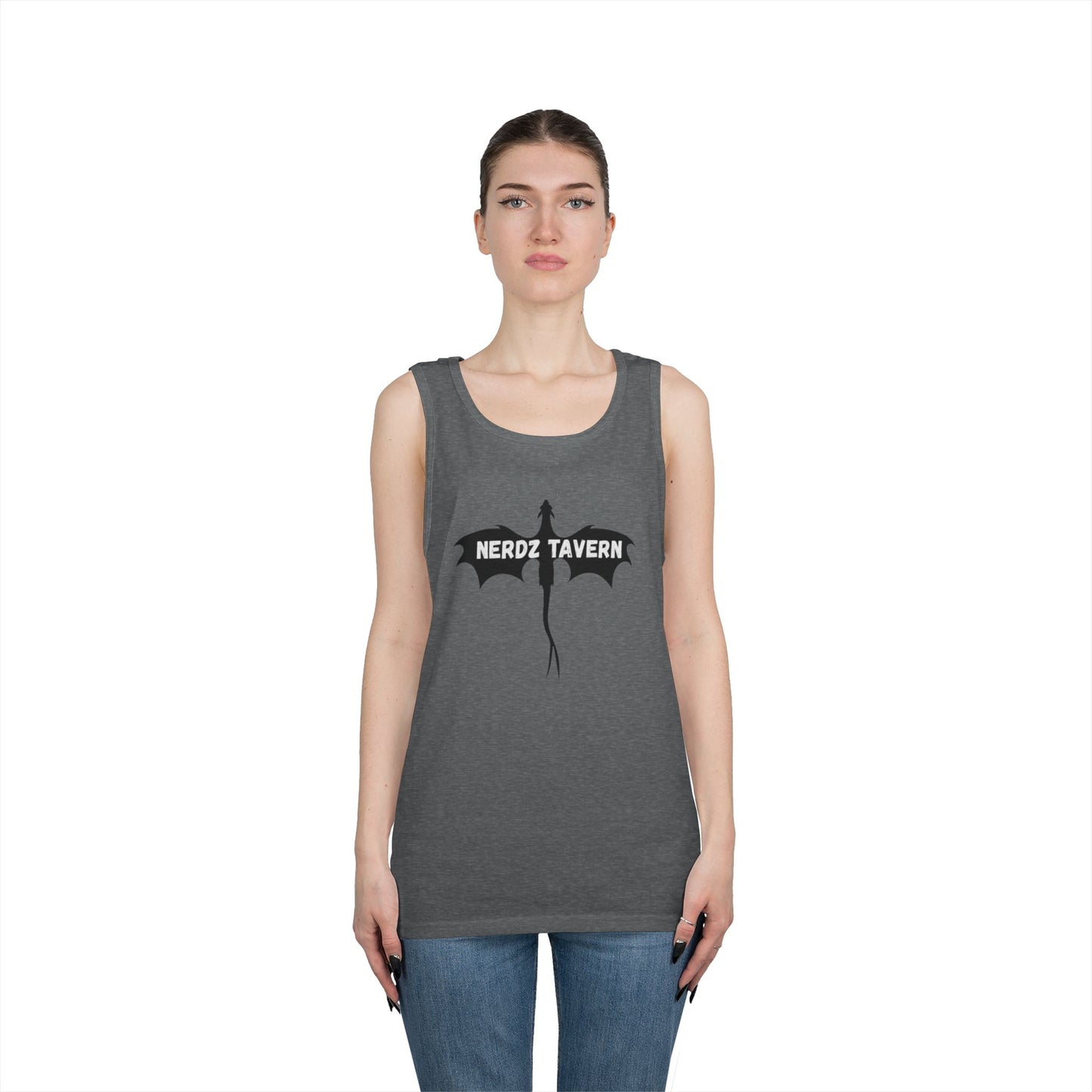 Nerdz Tavern & Toxic Rocket Unisex Heavy Cotton Tank Top - Perfect for Gamers & Comic Con Fans