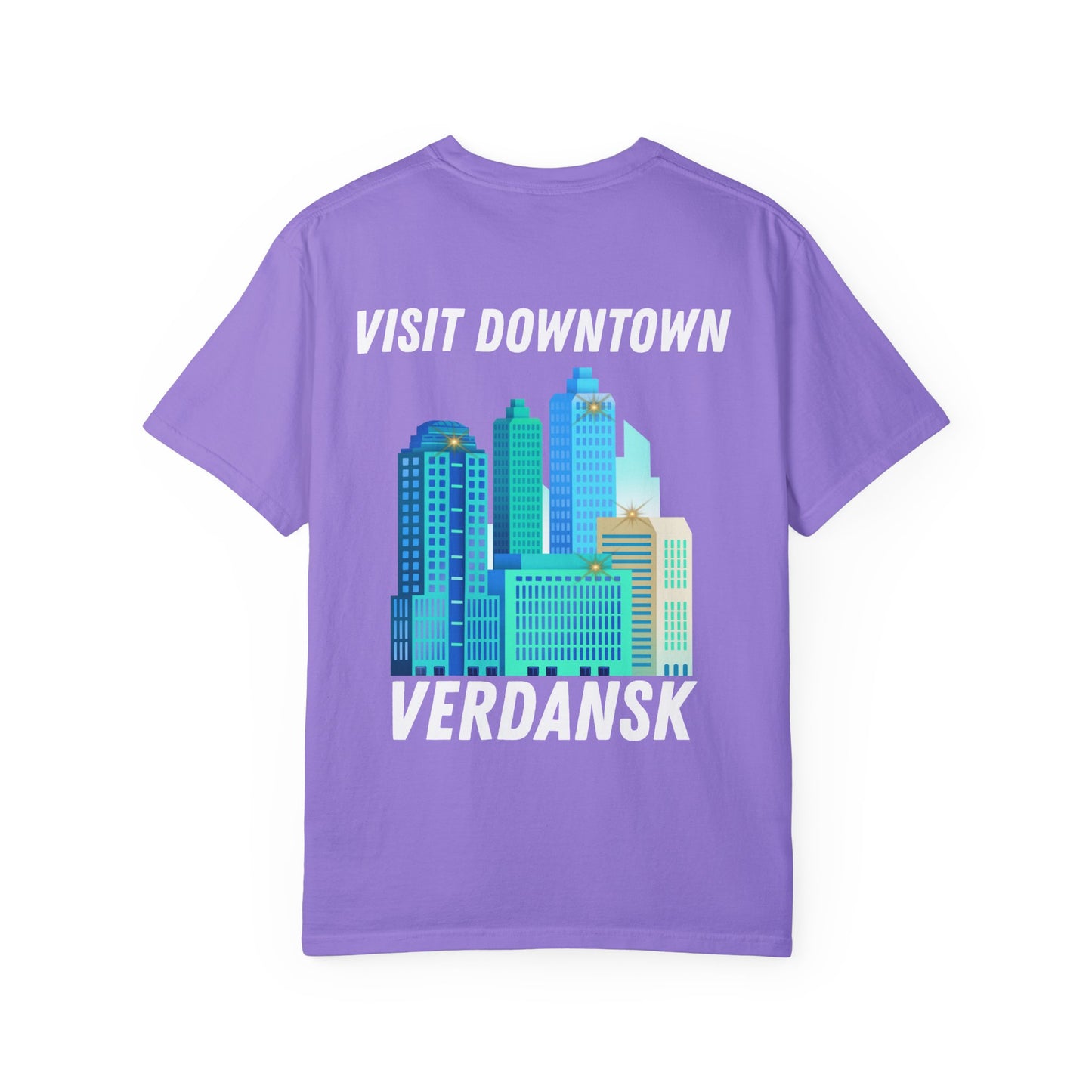 Unisex Garment-Dyed T-Shirt - Visit Downtown Verdansk Graphic Tee