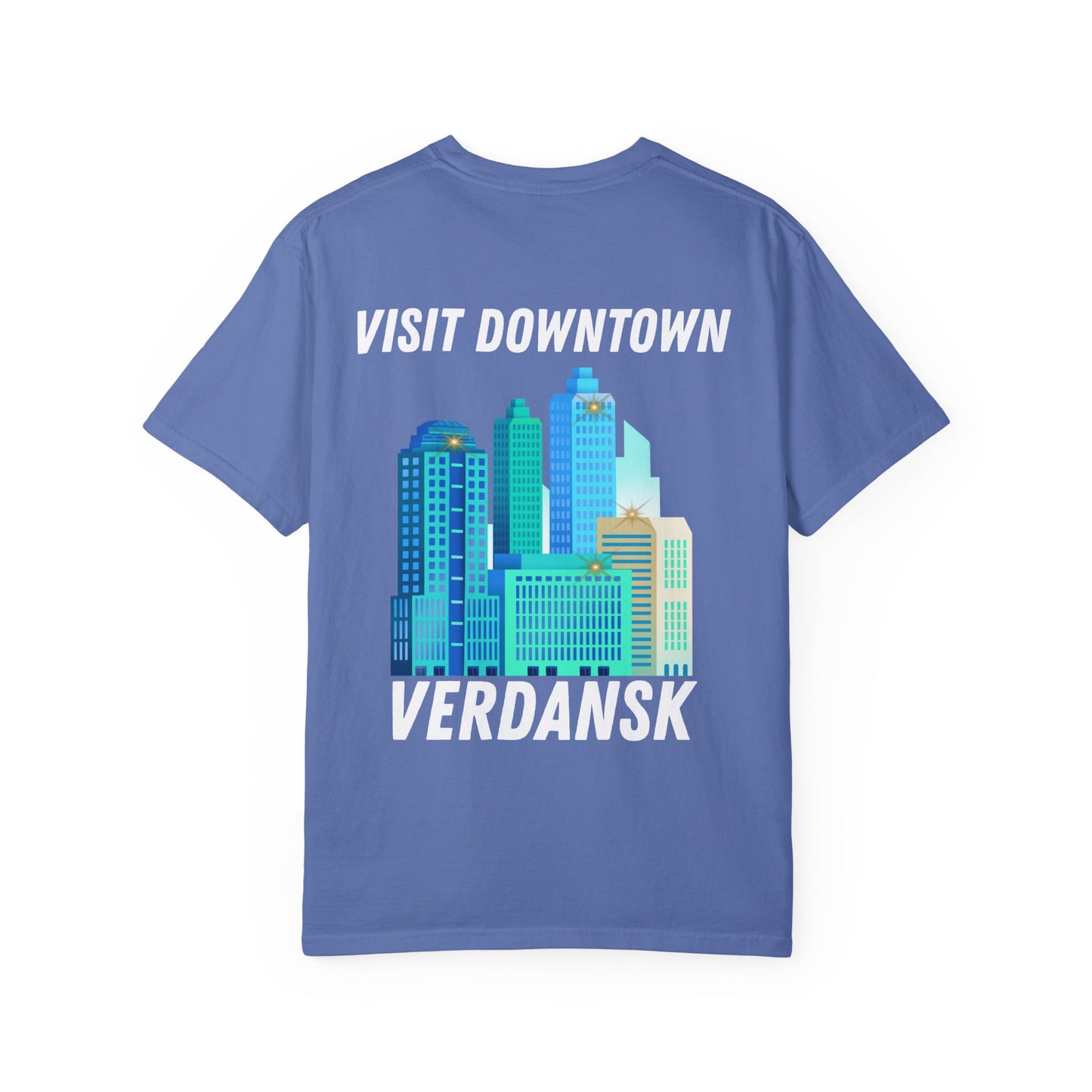 Unisex Garment-Dyed T-Shirt - Visit Downtown Verdansk Graphic Tee
