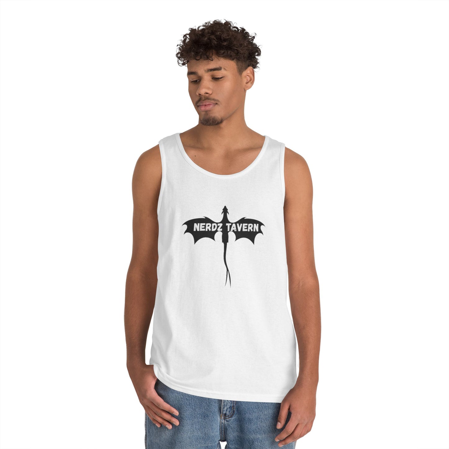 Nerdz Tavern & Toxic Rocket Unisex Heavy Cotton Tank Top - Perfect for Gamers & Comic Con Fans