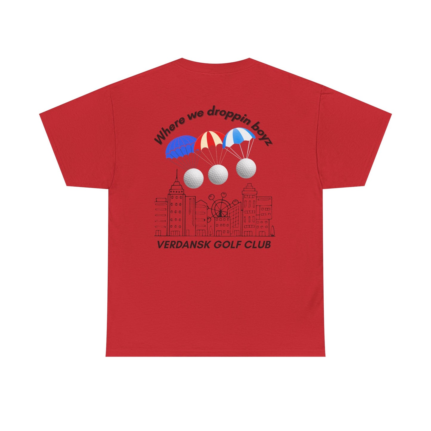Verdansk Golf Club Heavy Cotton Tee - We Drop Together, Streetwear for Golf Lovers