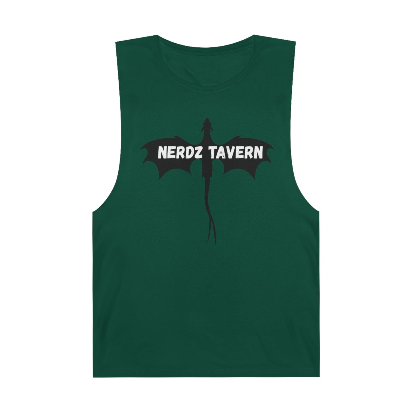 Large size Nerdz Tavern Unisex Tank Top - Casual Gaming Apparel with Toxic Rocket Design