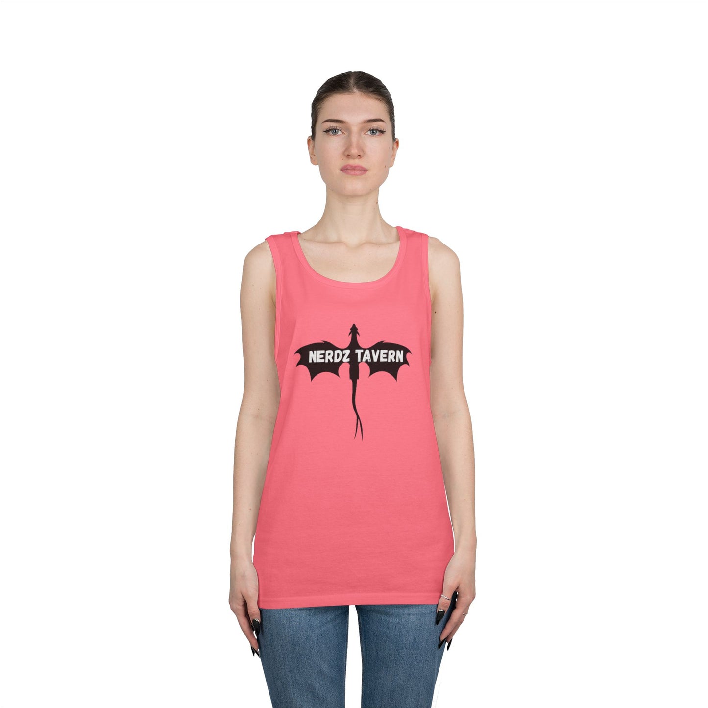 Nerdz Tavern & Toxic Rocket Unisex Heavy Cotton Tank Top - Perfect for Gamers & Comic Con Fans