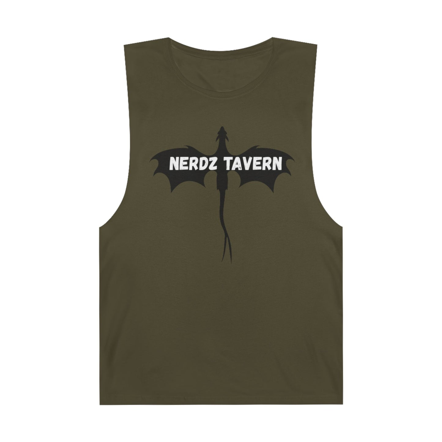 Large size Nerdz Tavern Unisex Tank Top - Casual Gaming Apparel with Toxic Rocket Design