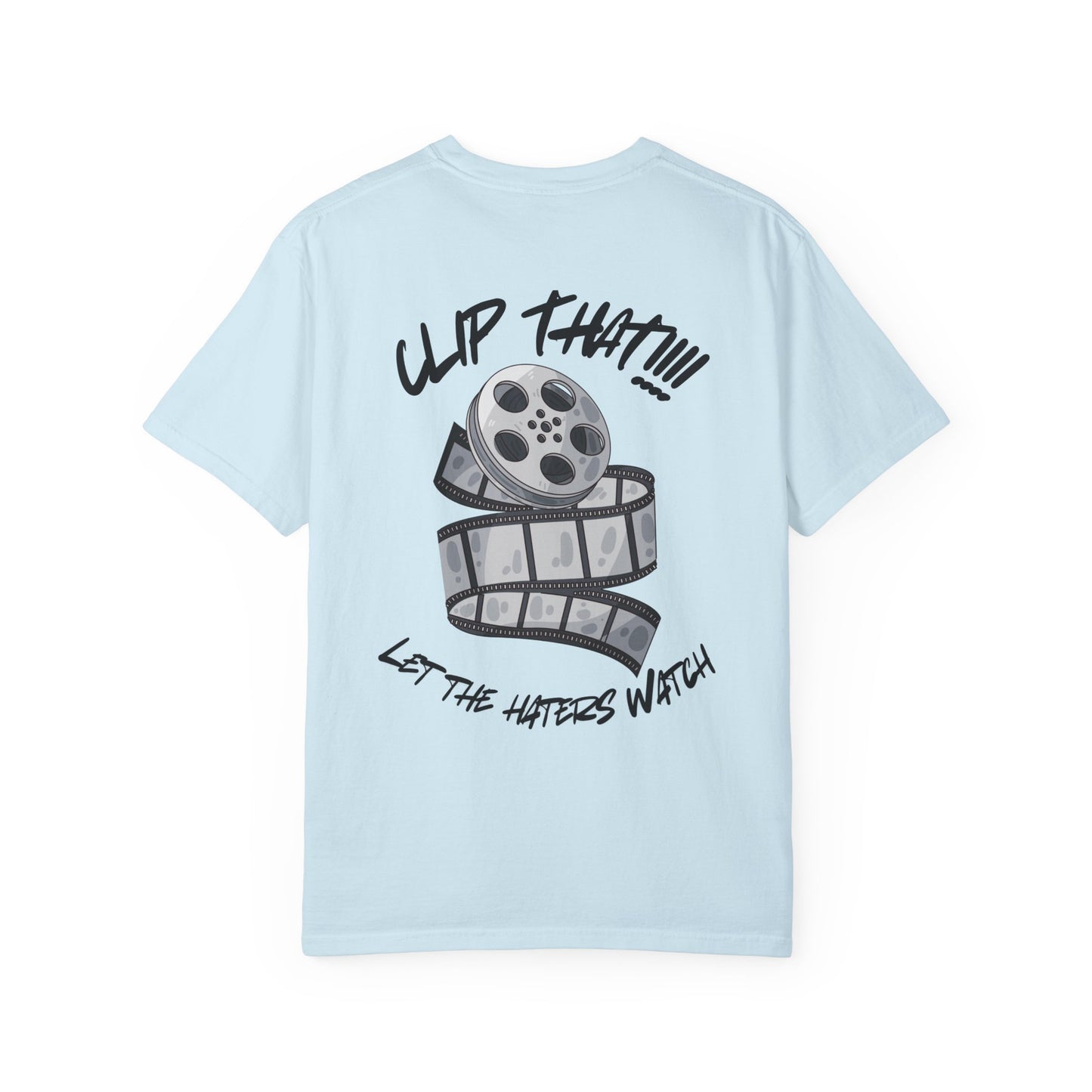 Film Buff Unisex T-Shirt - Clip That!!! Let the Haters Watch, Movie Lover Gift, Cool Graphic Tee, Unique Cinema Apparel, Trendy Casual Wear