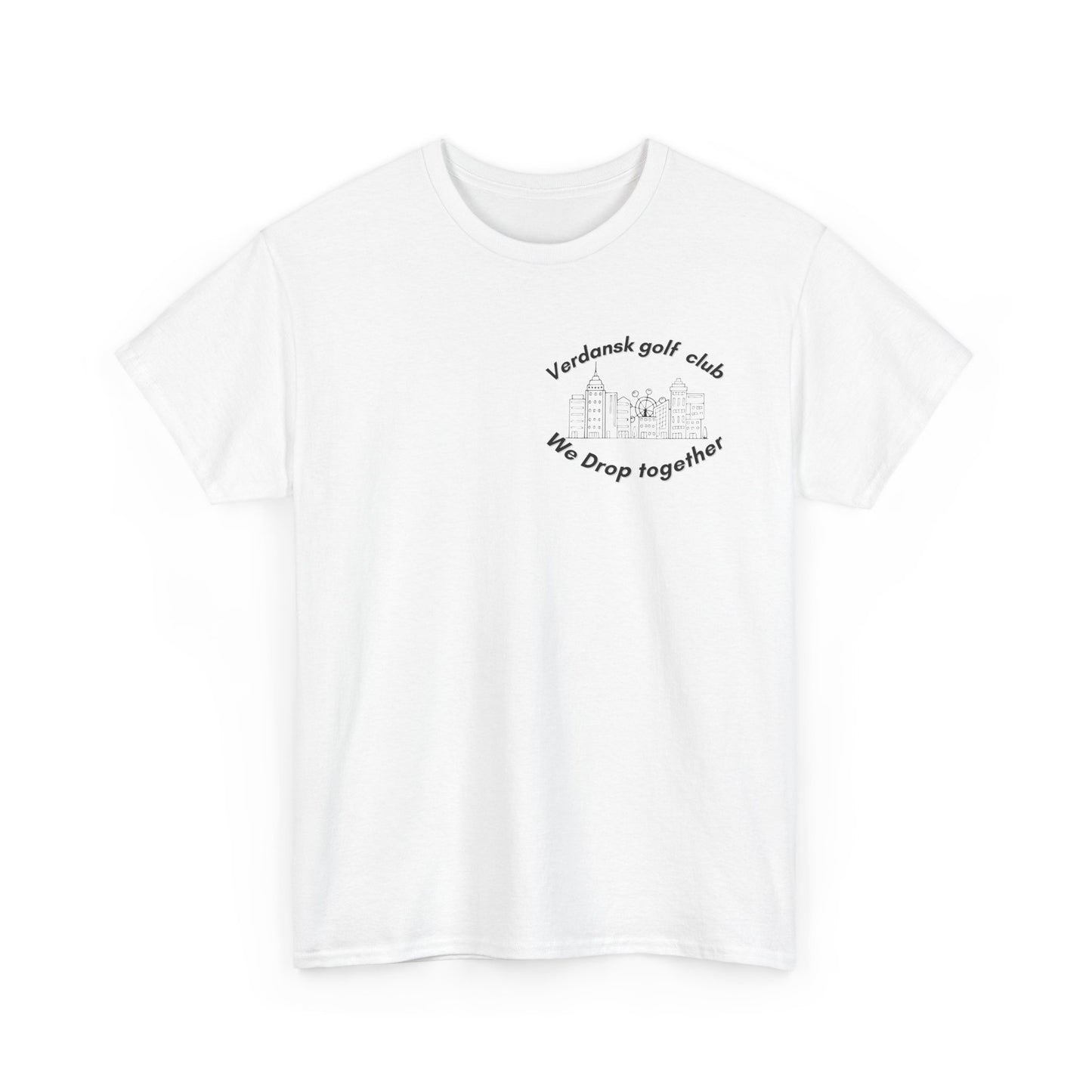 Verdansk Golf Club Heavy Cotton Tee - We Drop Together, Streetwear for Golf Lovers