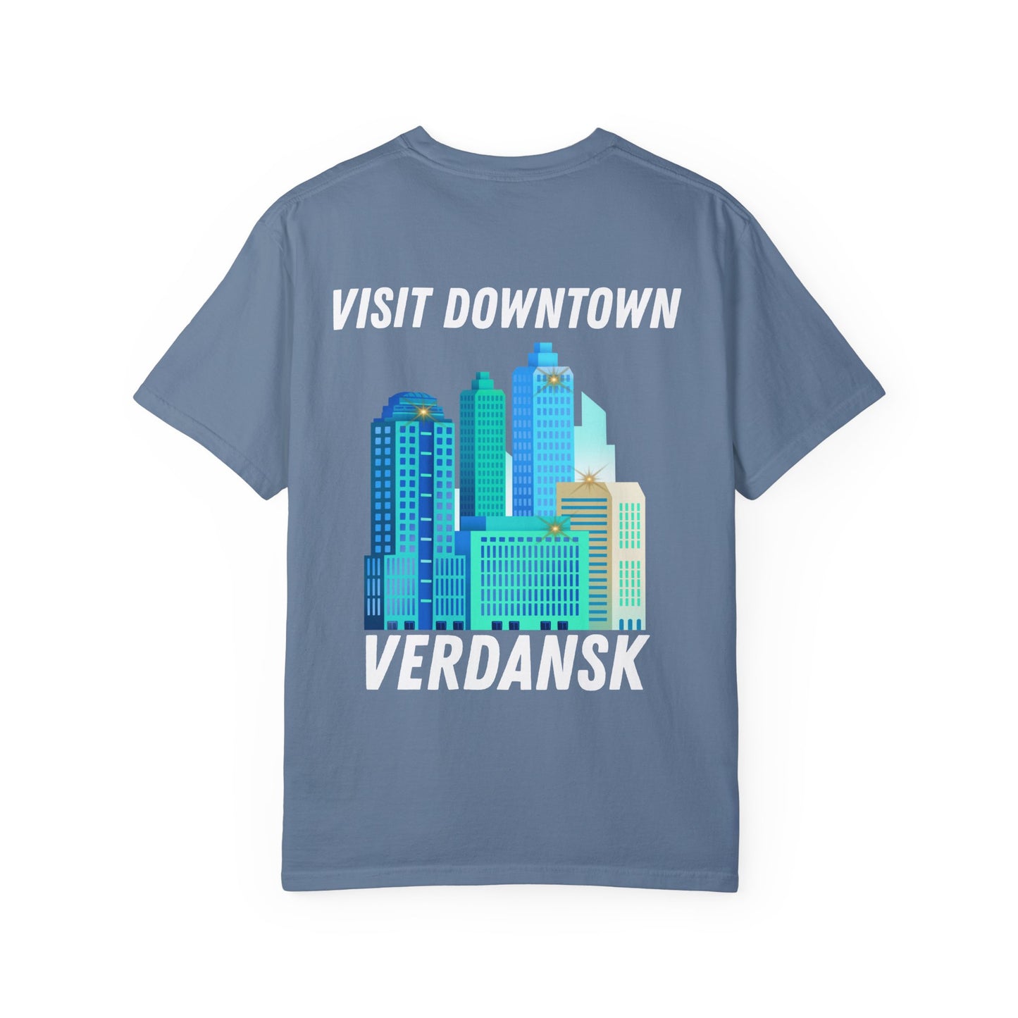 Unisex Garment-Dyed T-Shirt - Visit Downtown Verdansk Graphic Tee