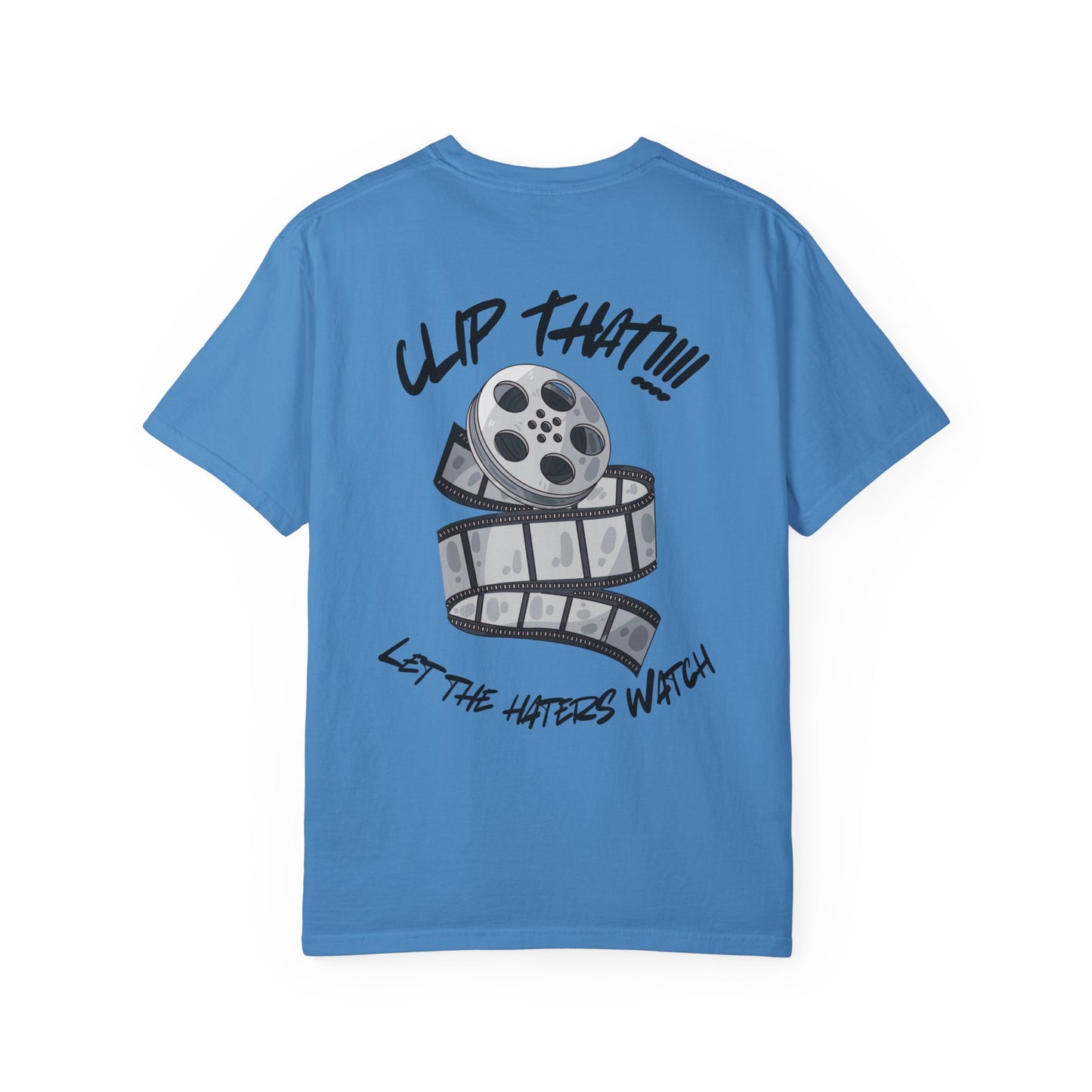 Film Buff Unisex T-Shirt - Clip That!!! Let the Haters Watch, Movie Lover Gift, Cool Graphic Tee, Unique Cinema Apparel, Trendy Casual Wear