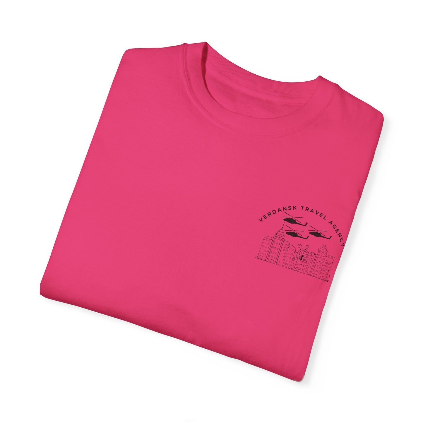 Unisex Garment-Dyed T-Shirt - Visit Downtown Verdansk Graphic Tee