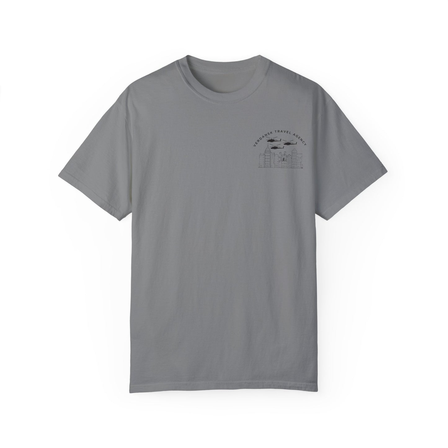 Unisex Garment-Dyed T-Shirt - Visit Downtown Verdansk Graphic Tee
