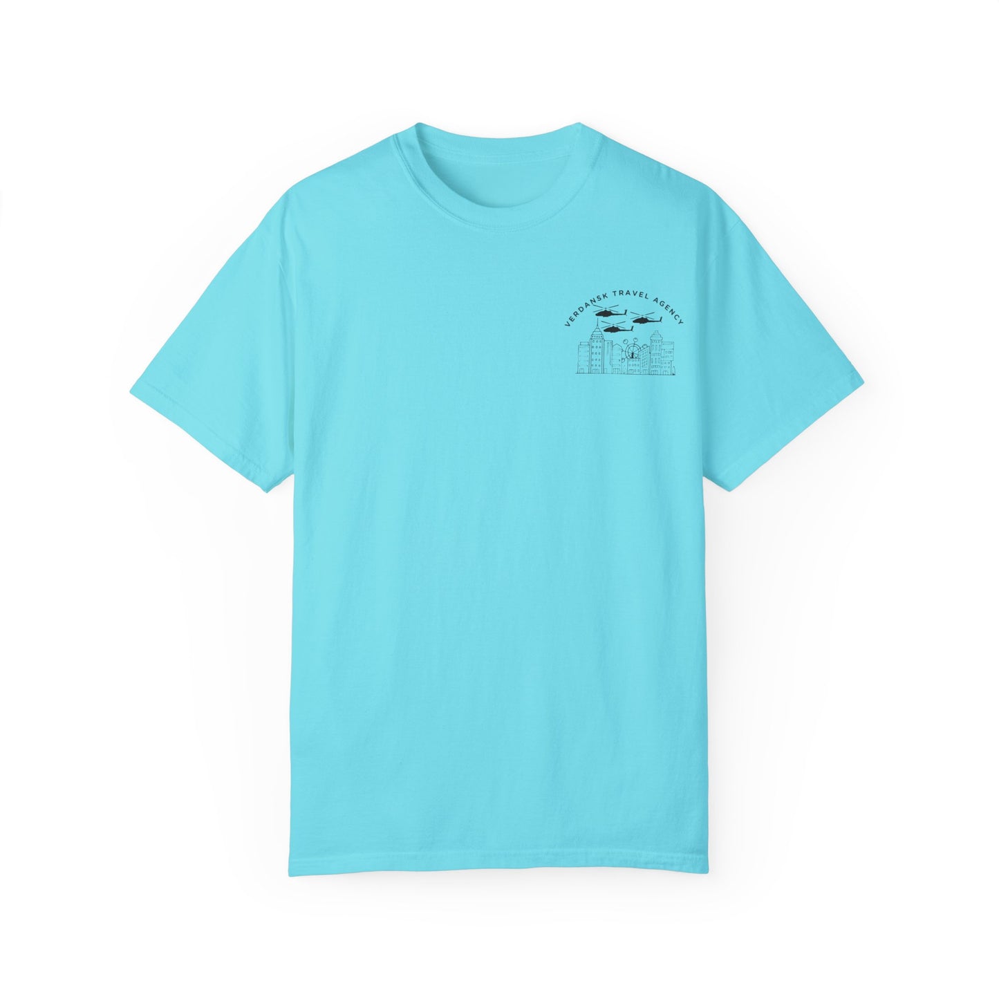 Unisex Garment-Dyed T-Shirt - Visit Downtown Verdansk Graphic Tee