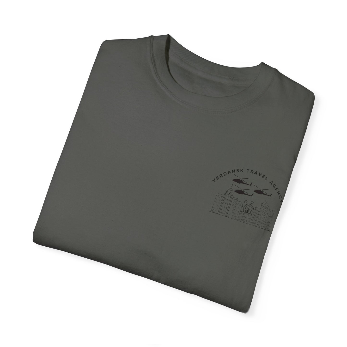 Unisex Garment-Dyed T-Shirt - Visit Downtown Verdansk Graphic Tee