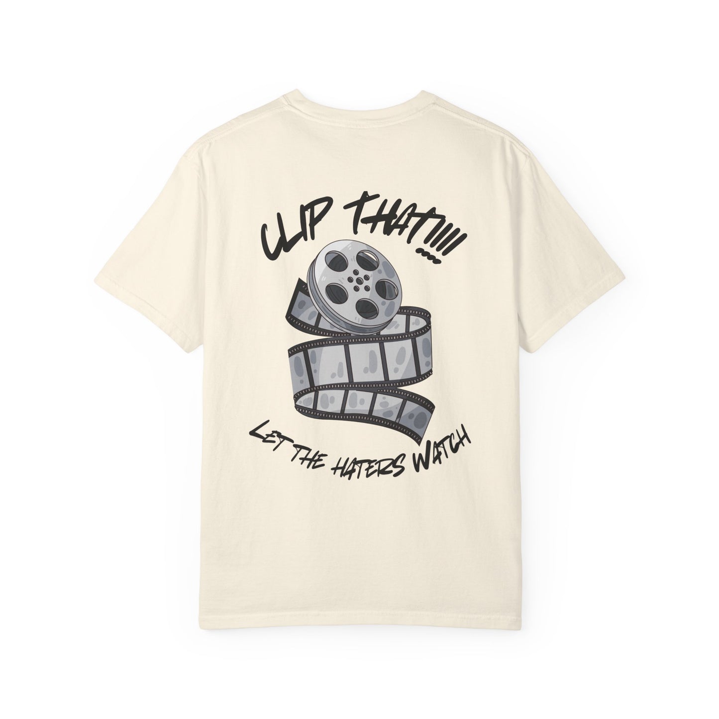 Film Buff Unisex T-Shirt - Clip That!!! Let the Haters Watch, Movie Lover Gift, Cool Graphic Tee, Unique Cinema Apparel, Trendy Casual Wear