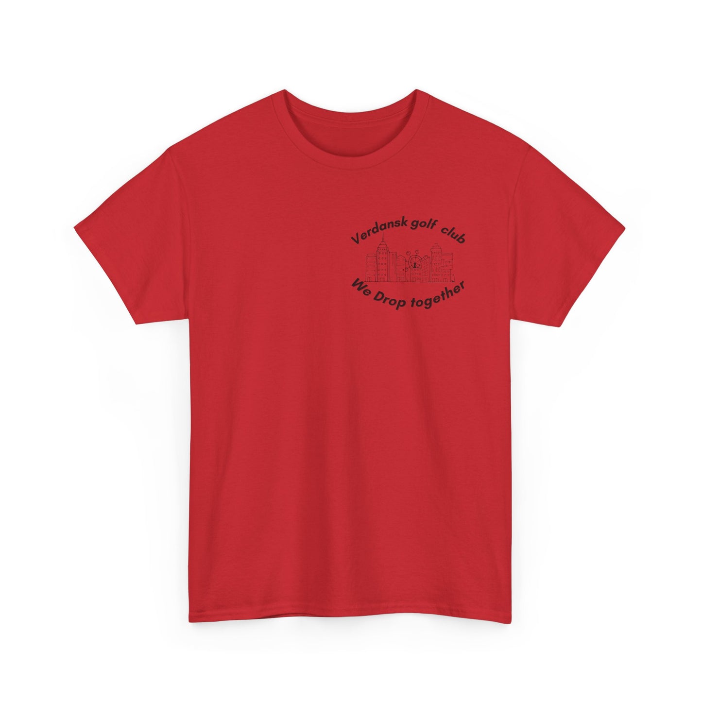 Verdansk Golf Club Heavy Cotton Tee - We Drop Together, Streetwear for Golf Lovers