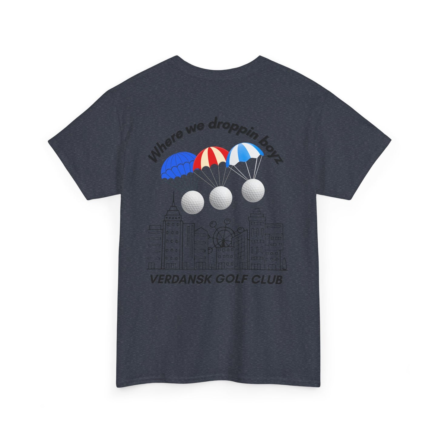 Verdansk Golf Club Heavy Cotton Tee - We Drop Together, Streetwear for Golf Lovers