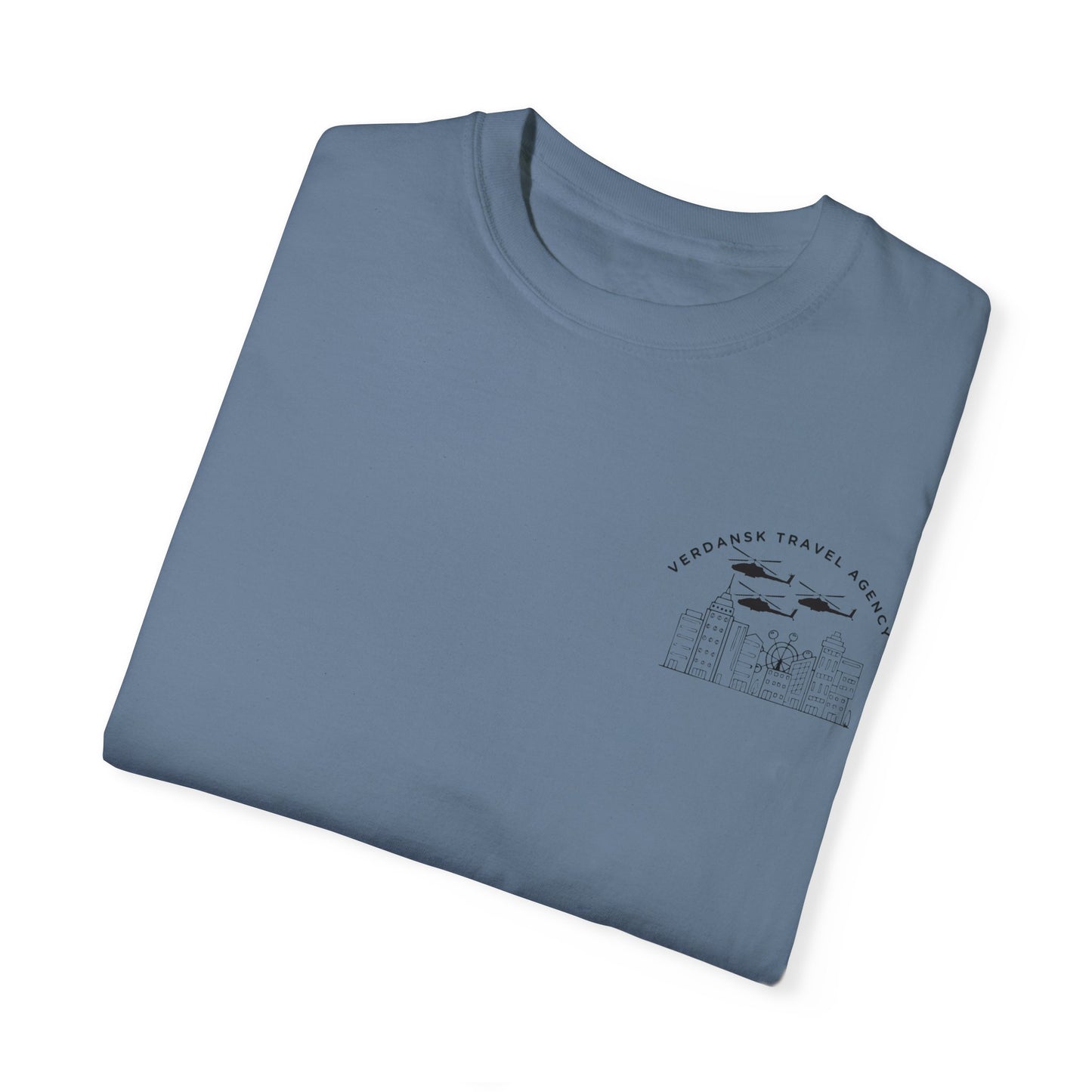 Unisex Garment-Dyed T-Shirt - Visit Downtown Verdansk Graphic Tee