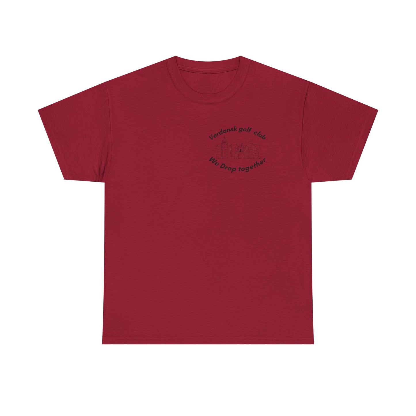 Verdansk Golf Club Heavy Cotton Tee - We Drop Together, Streetwear for Golf Lovers