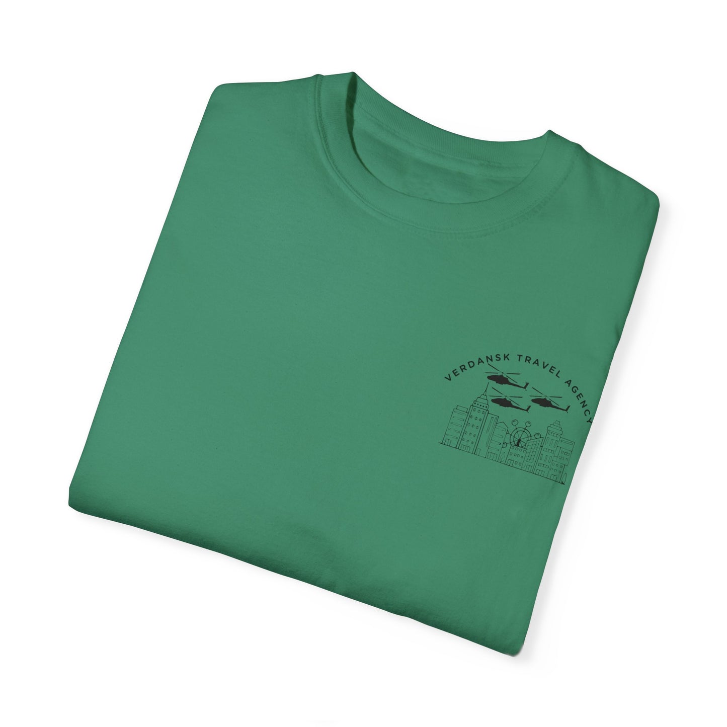 Unisex Garment-Dyed T-Shirt - Visit Downtown Verdansk Graphic Tee