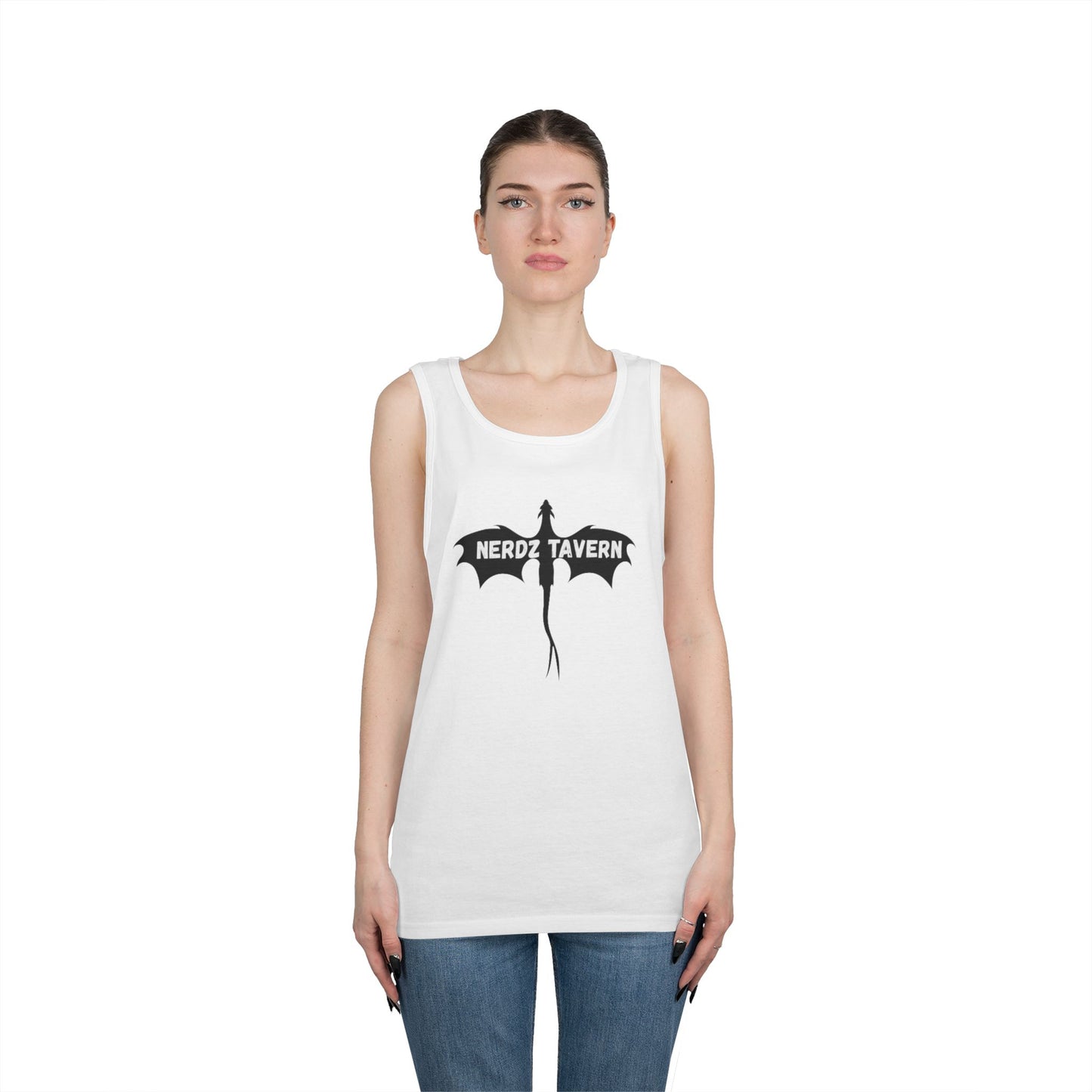 Nerdz Tavern & Toxic Rocket Unisex Heavy Cotton Tank Top - Perfect for Gamers & Comic Con Fans