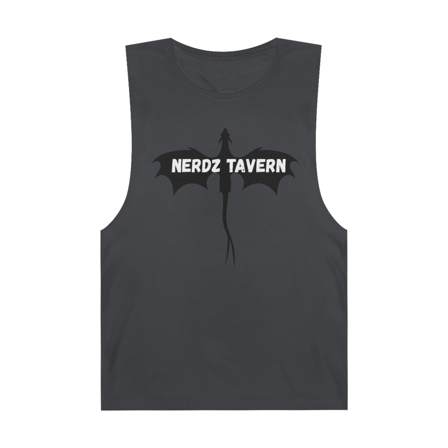 Large size Nerdz Tavern Unisex Tank Top - Casual Gaming Apparel with Toxic Rocket Design