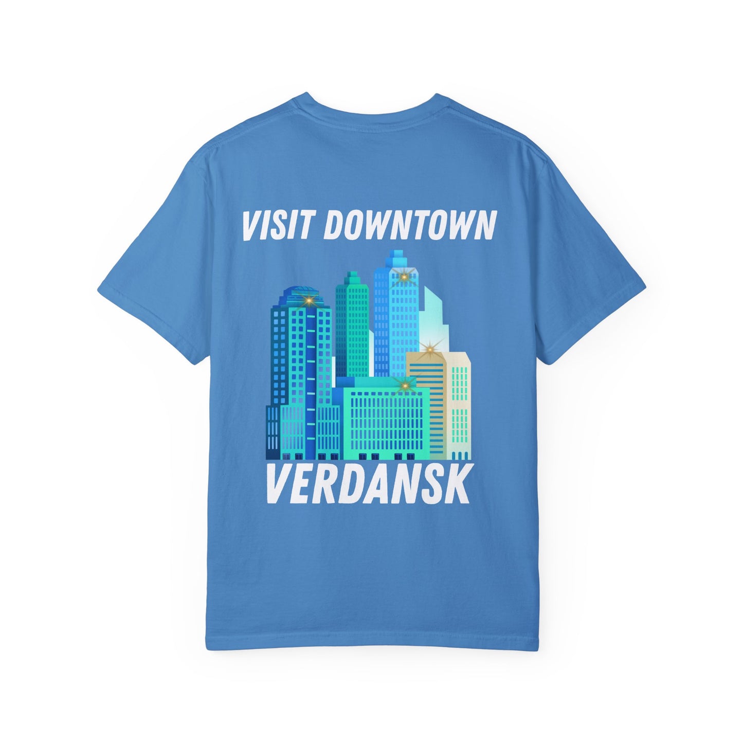Unisex Garment-Dyed T-Shirt - Visit Downtown Verdansk Graphic Tee