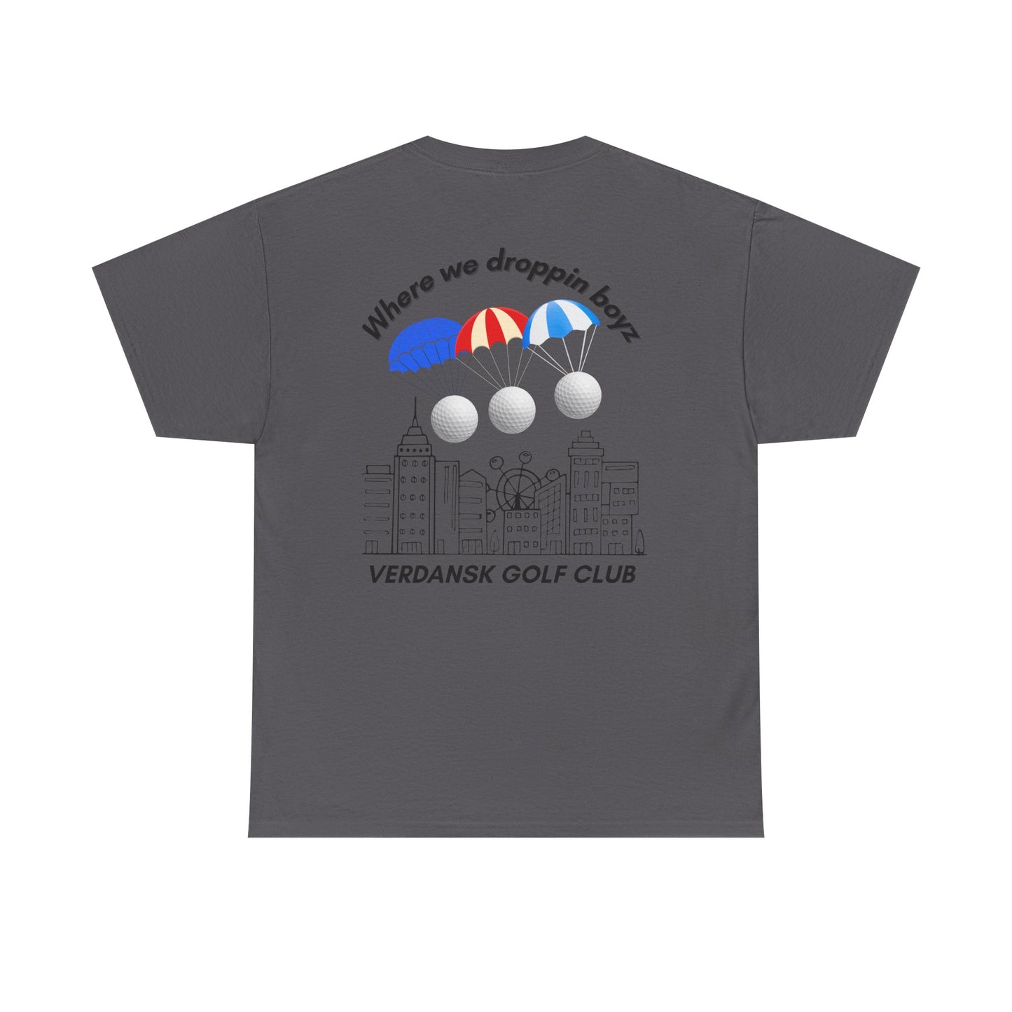 Verdansk Golf Club Heavy Cotton Tee - We Drop Together, Streetwear for Golf Lovers