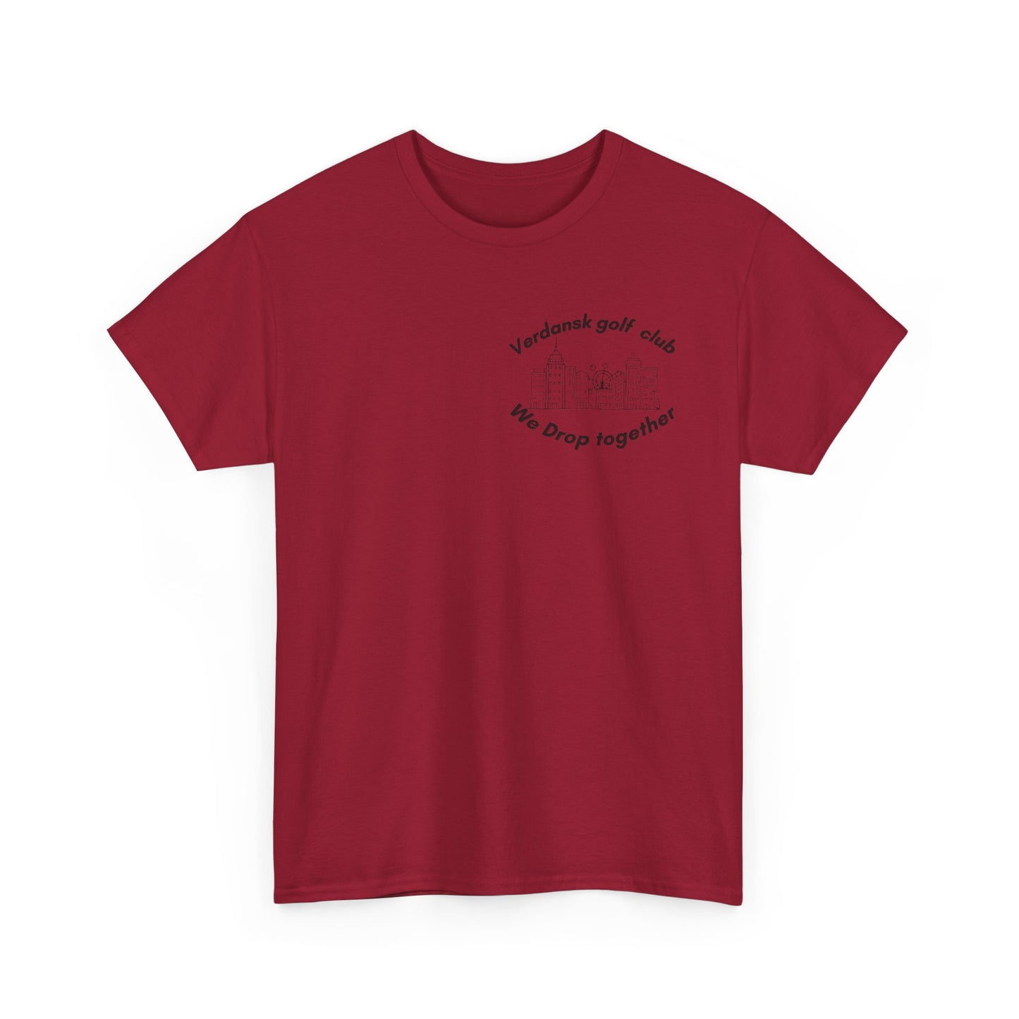 Verdansk Golf Club Heavy Cotton Tee - We Drop Together, Streetwear for Golf Lovers