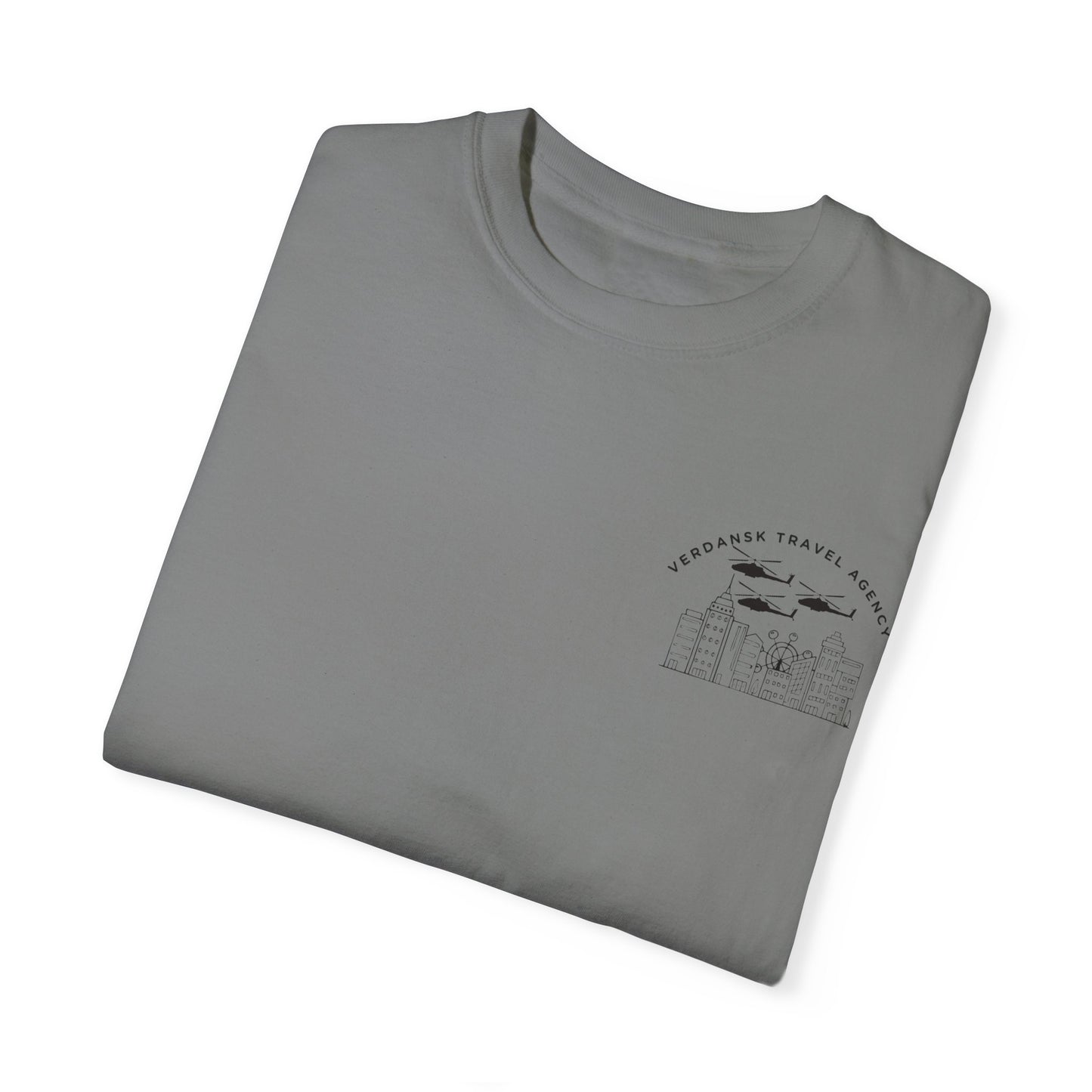 Unisex Garment-Dyed T-Shirt - Visit Downtown Verdansk Graphic Tee
