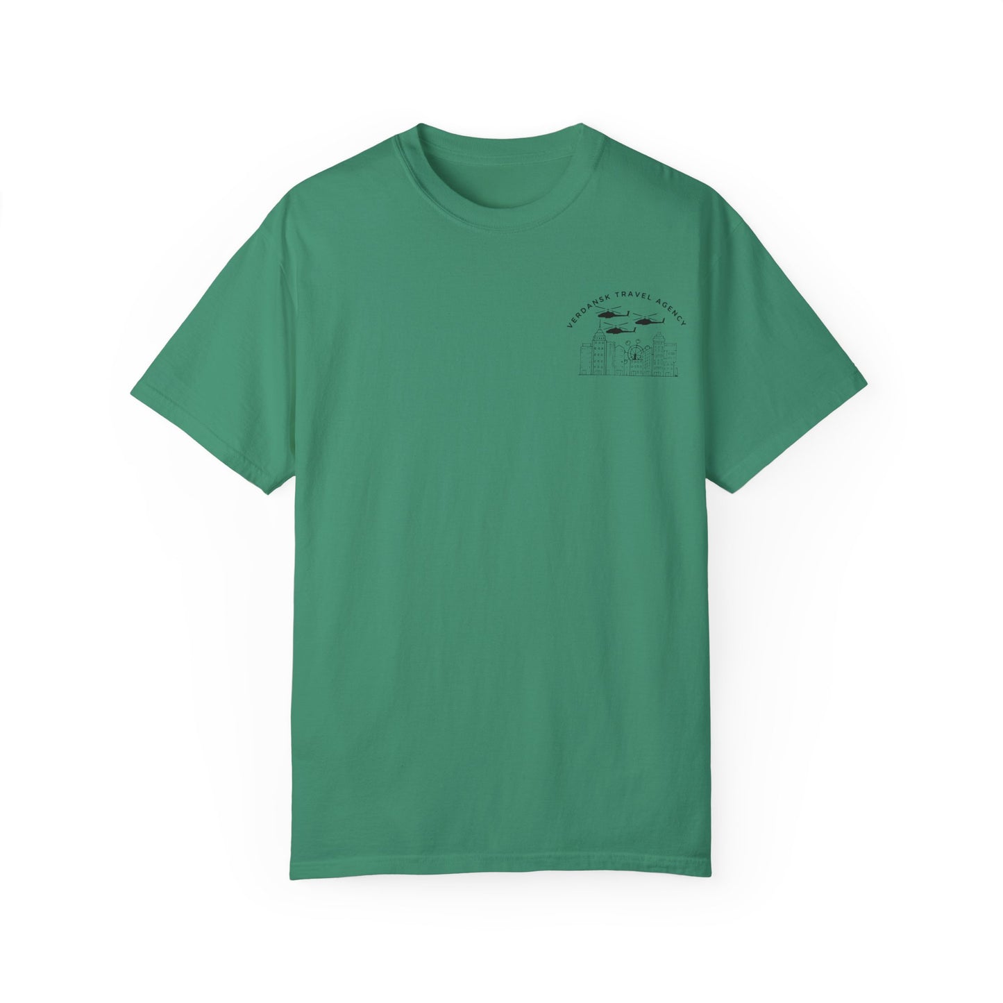 Unisex Garment-Dyed T-Shirt - Visit Downtown Verdansk Graphic Tee