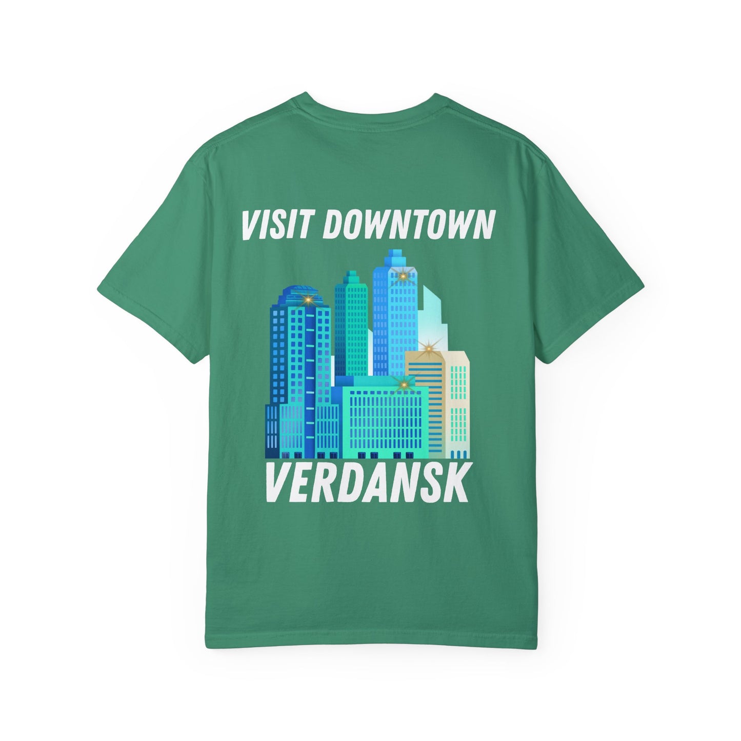 Unisex Garment-Dyed T-Shirt - Visit Downtown Verdansk Graphic Tee