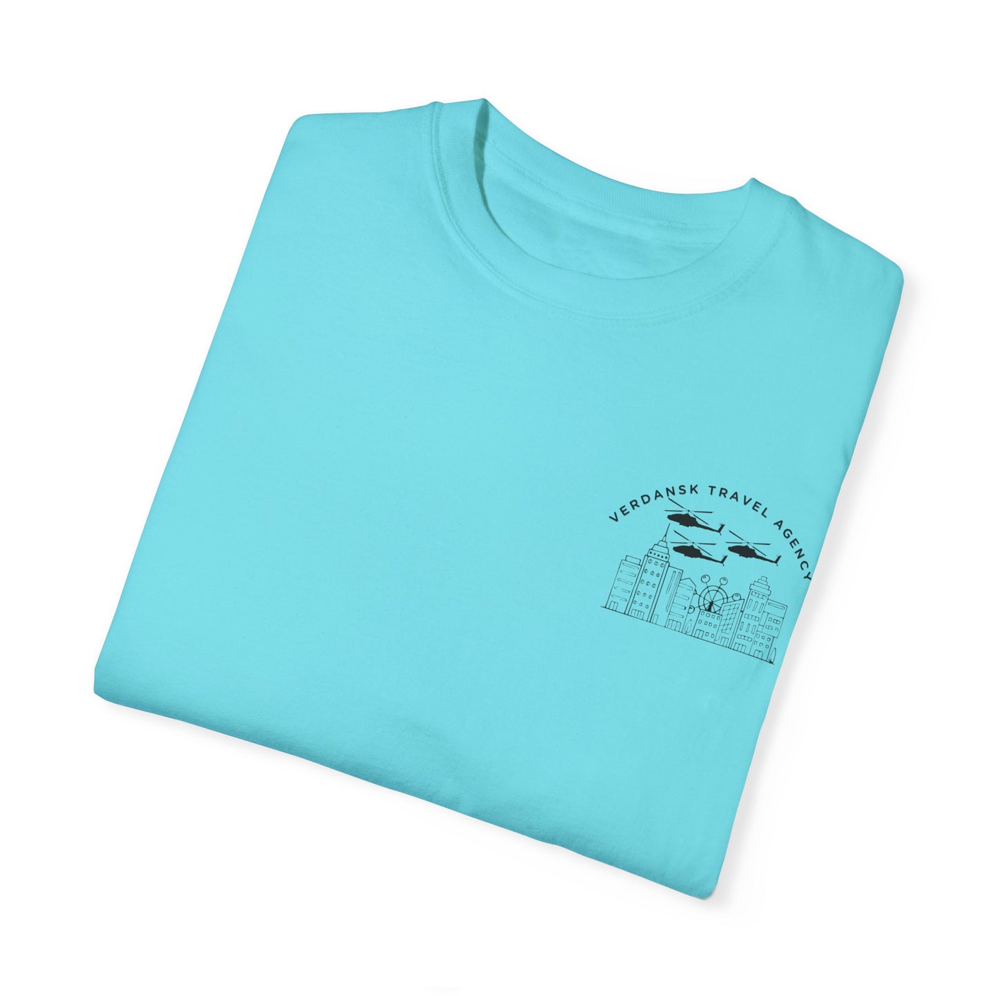 Unisex Garment-Dyed T-Shirt - Visit Downtown Verdansk Graphic Tee
