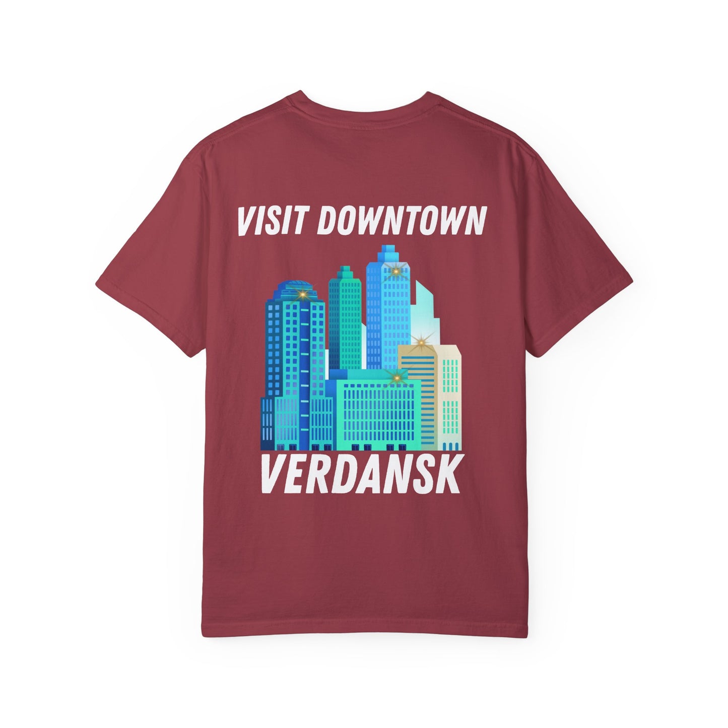 Unisex Garment-Dyed T-Shirt - Visit Downtown Verdansk Graphic Tee