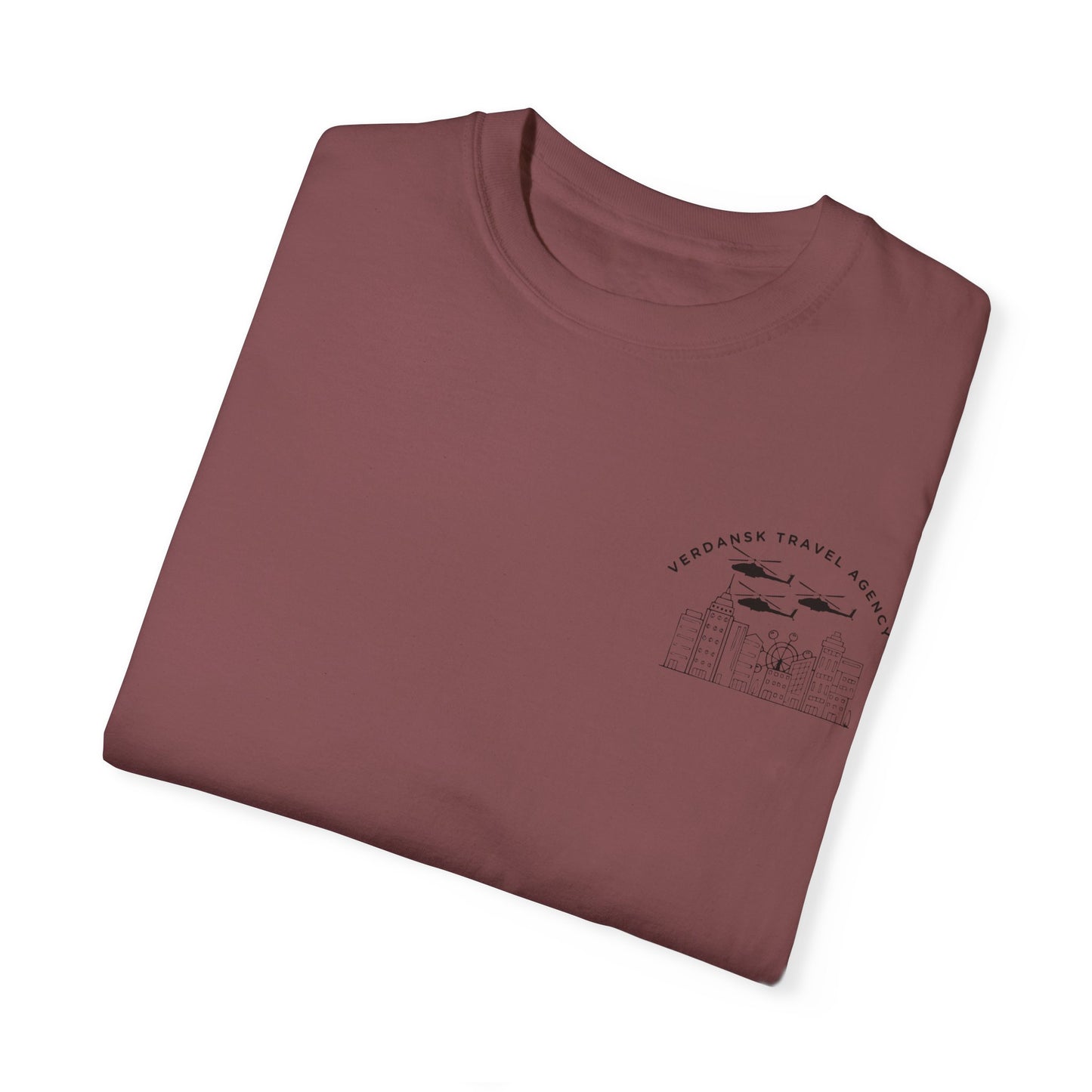 Unisex Garment-Dyed T-Shirt - Visit Downtown Verdansk Graphic Tee