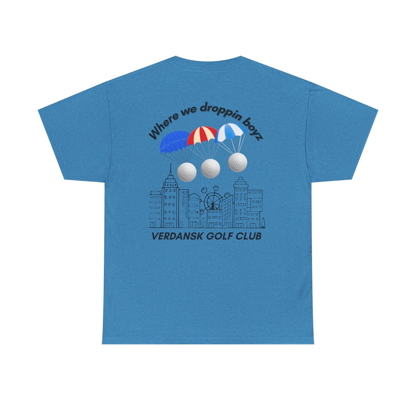 Verdansk Golf Club Heavy Cotton Tee - We Drop Together, Streetwear for Golf Lovers