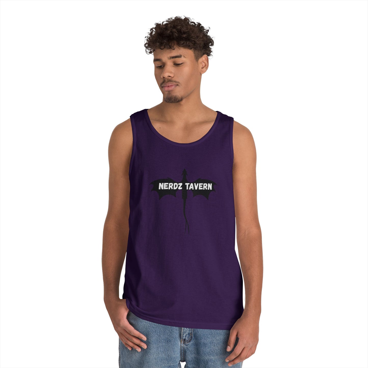 Nerdz Tavern & Toxic Rocket Unisex Heavy Cotton Tank Top - Perfect for Gamers & Comic Con Fans