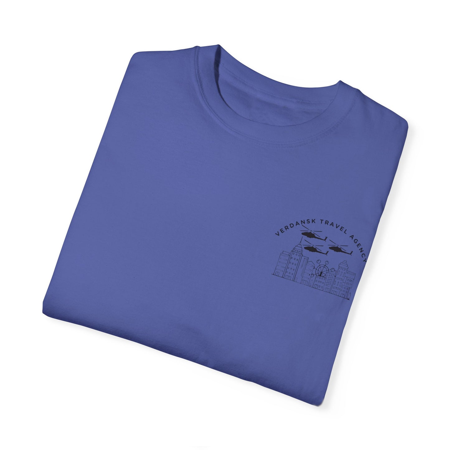 Unisex Garment-Dyed T-Shirt - Visit Downtown Verdansk Graphic Tee