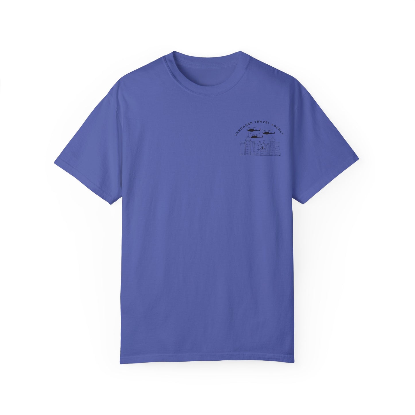 Unisex Garment-Dyed T-Shirt - Visit Downtown Verdansk Graphic Tee