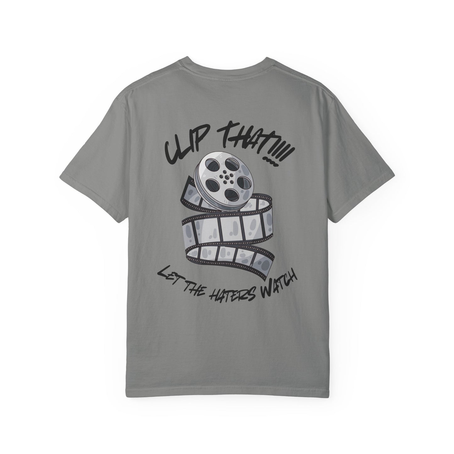 Film Buff Unisex T-Shirt - Clip That!!! Let the Haters Watch, Movie Lover Gift, Cool Graphic Tee, Unique Cinema Apparel, Trendy Casual Wear