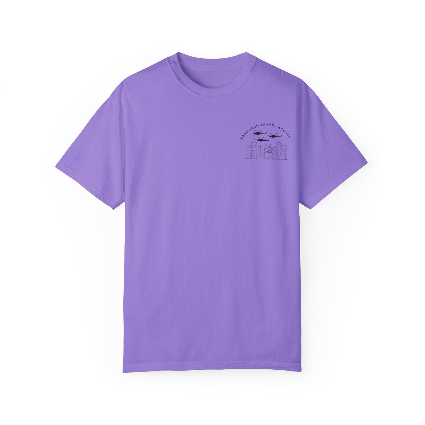 Unisex Garment-Dyed T-Shirt - Visit Downtown Verdansk Graphic Tee