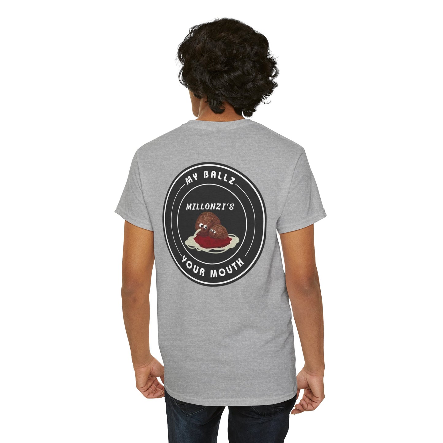 Meatball request — "My Ballz Your Mouth" Italian Deli Graphic T-Shirt