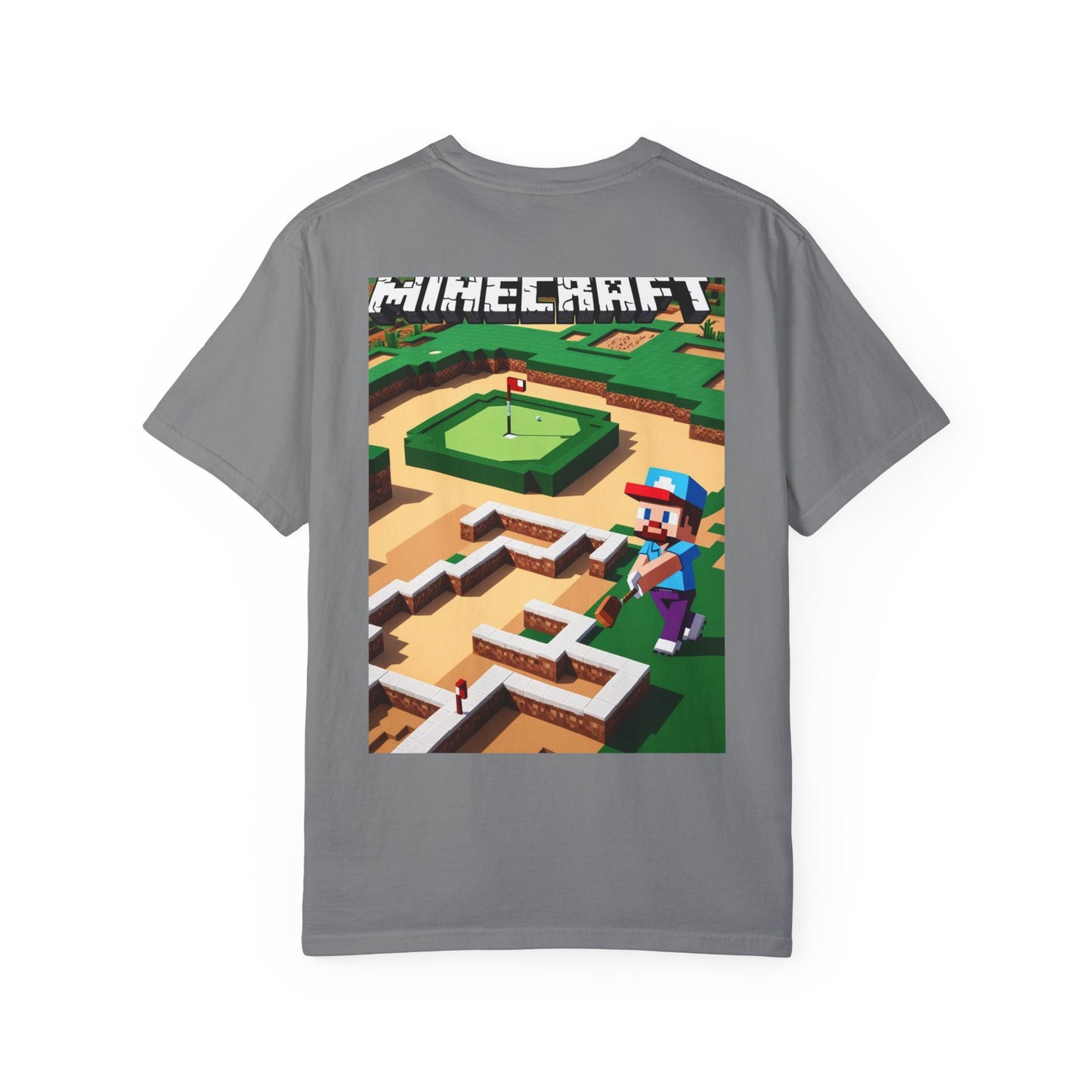 Minecraft Bunker Builders Unisex Garment-Dyed T-Shirt - Gamer Style, Perfect for Minecraft Fans