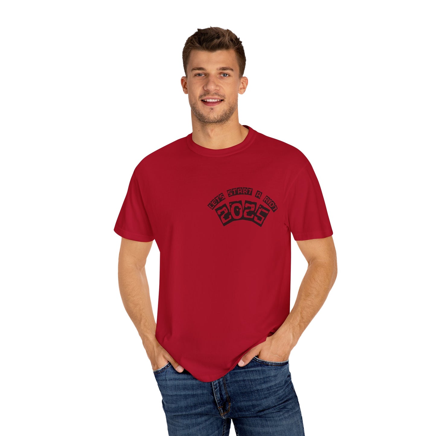 Lets Riot  Graphic T-Shirt with 2025 Design - Perfect for Casual Wear,