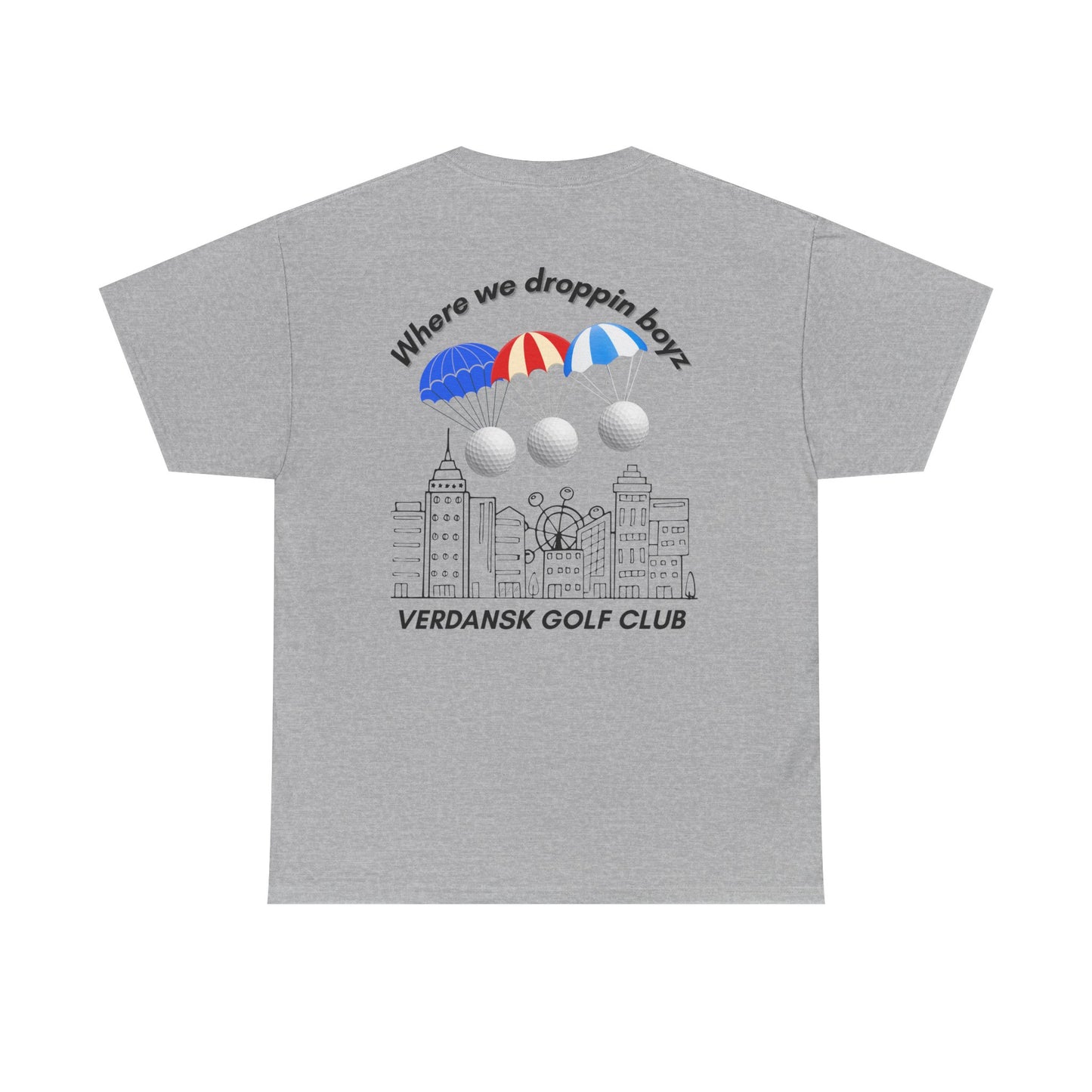 Verdansk Golf Club Heavy Cotton Tee - We Drop Together, Streetwear for Golf Lovers