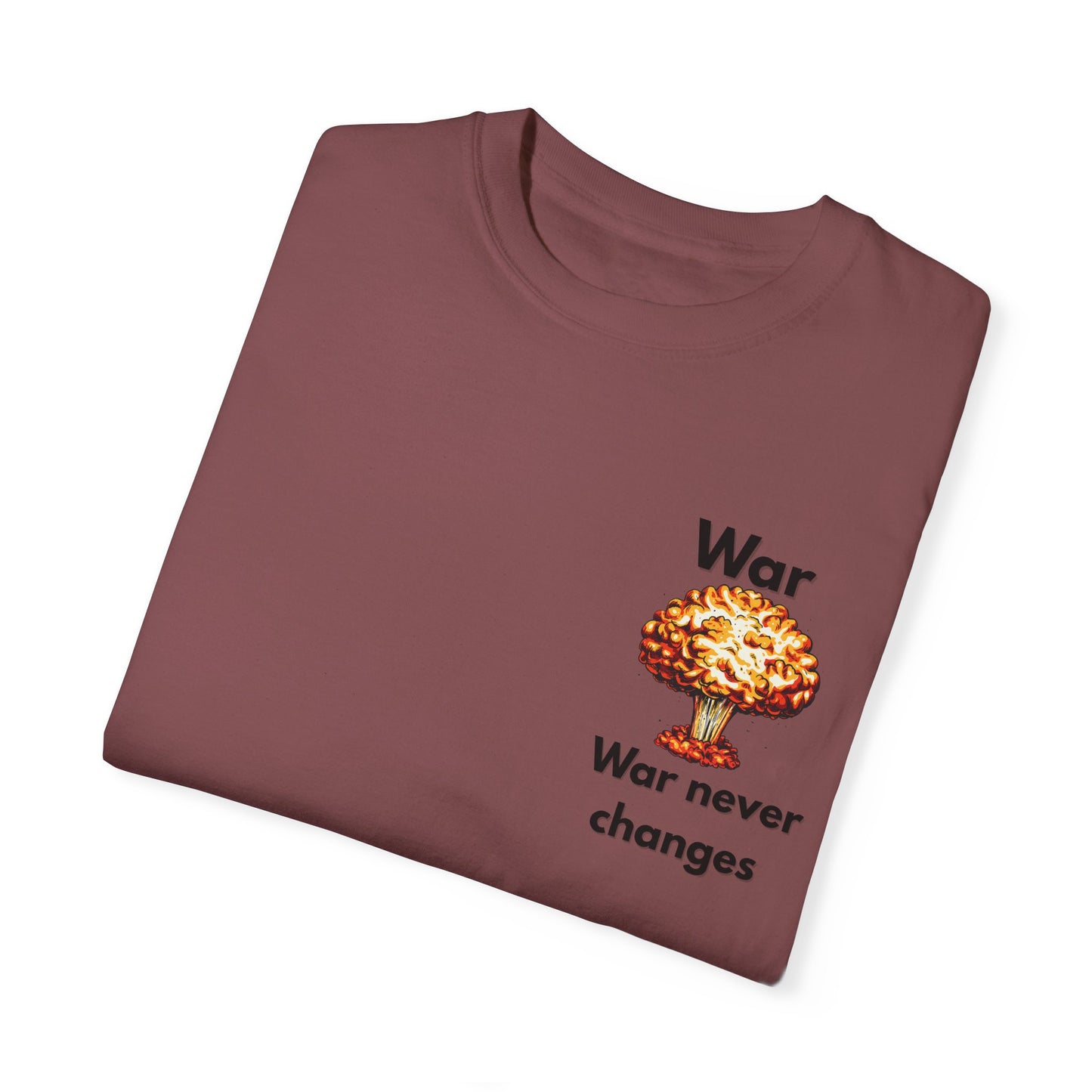Unisex War-Themed Graphic T-Shirt – 'War Never Changes' & 'The Legion Awaits at the Gates of Hell' Designs