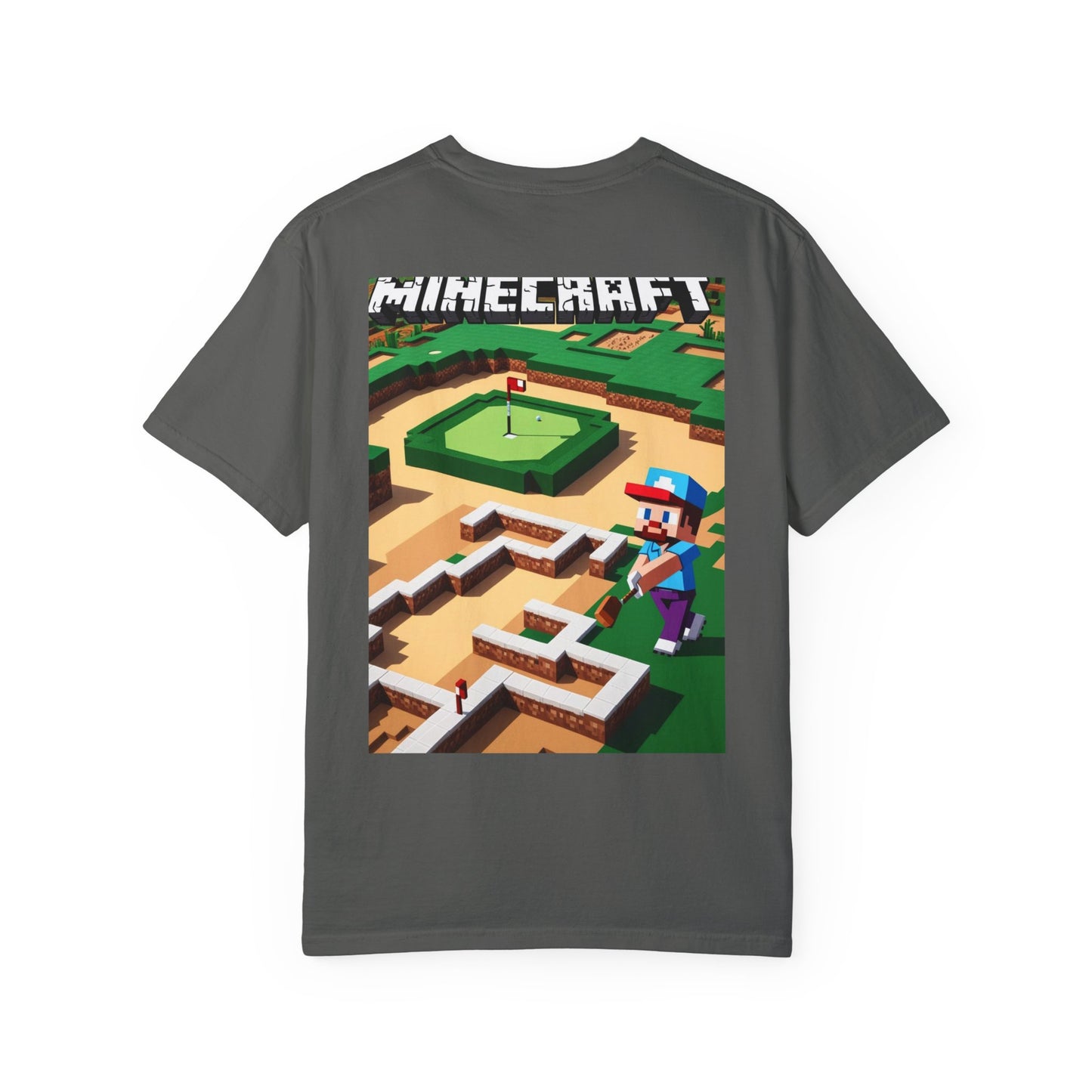 Minecraft Bunker Builders Unisex Garment-Dyed T-Shirt - Gamer Style, Perfect for Minecraft Fans