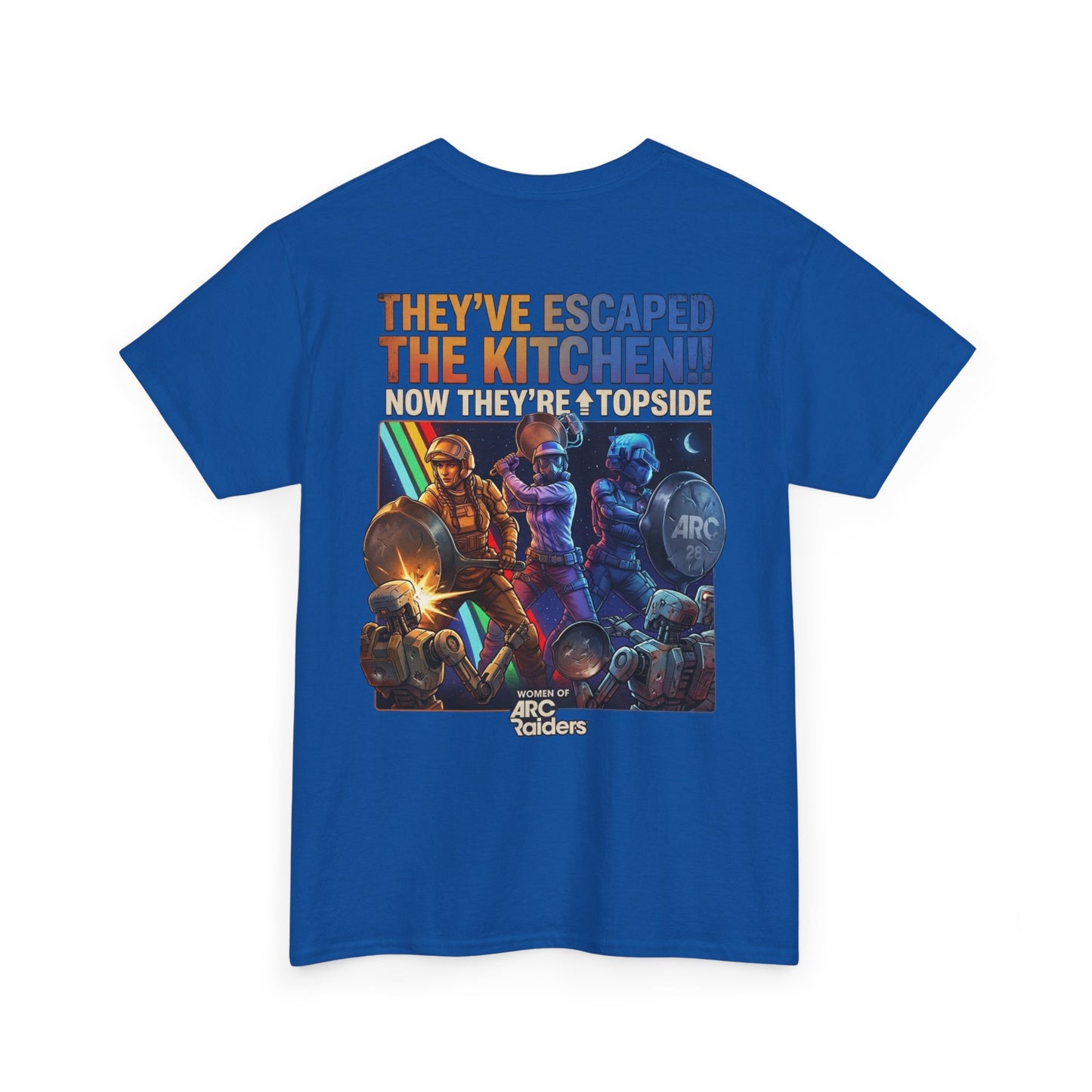 T-Shirt — "They've Escaped the Kitchen" Retro Arcade Gaming Tee
